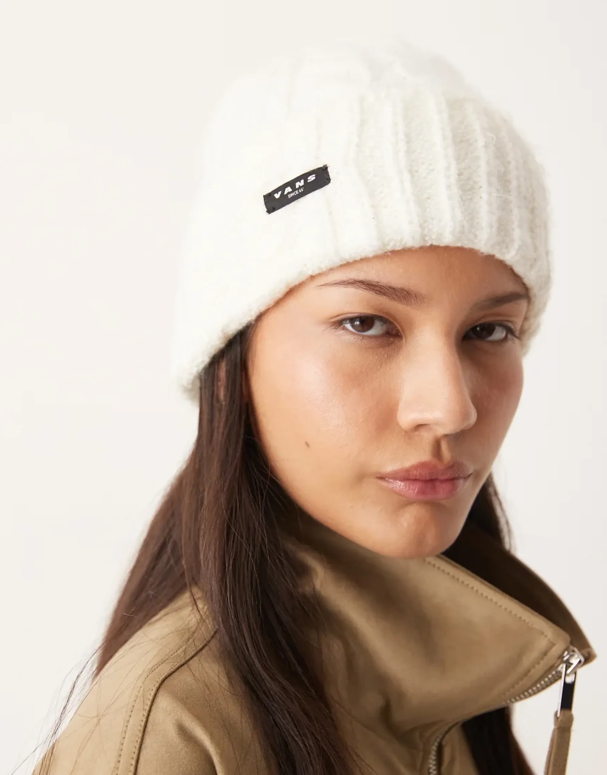 Vans - Revelle Cuff Beanie, Man, White