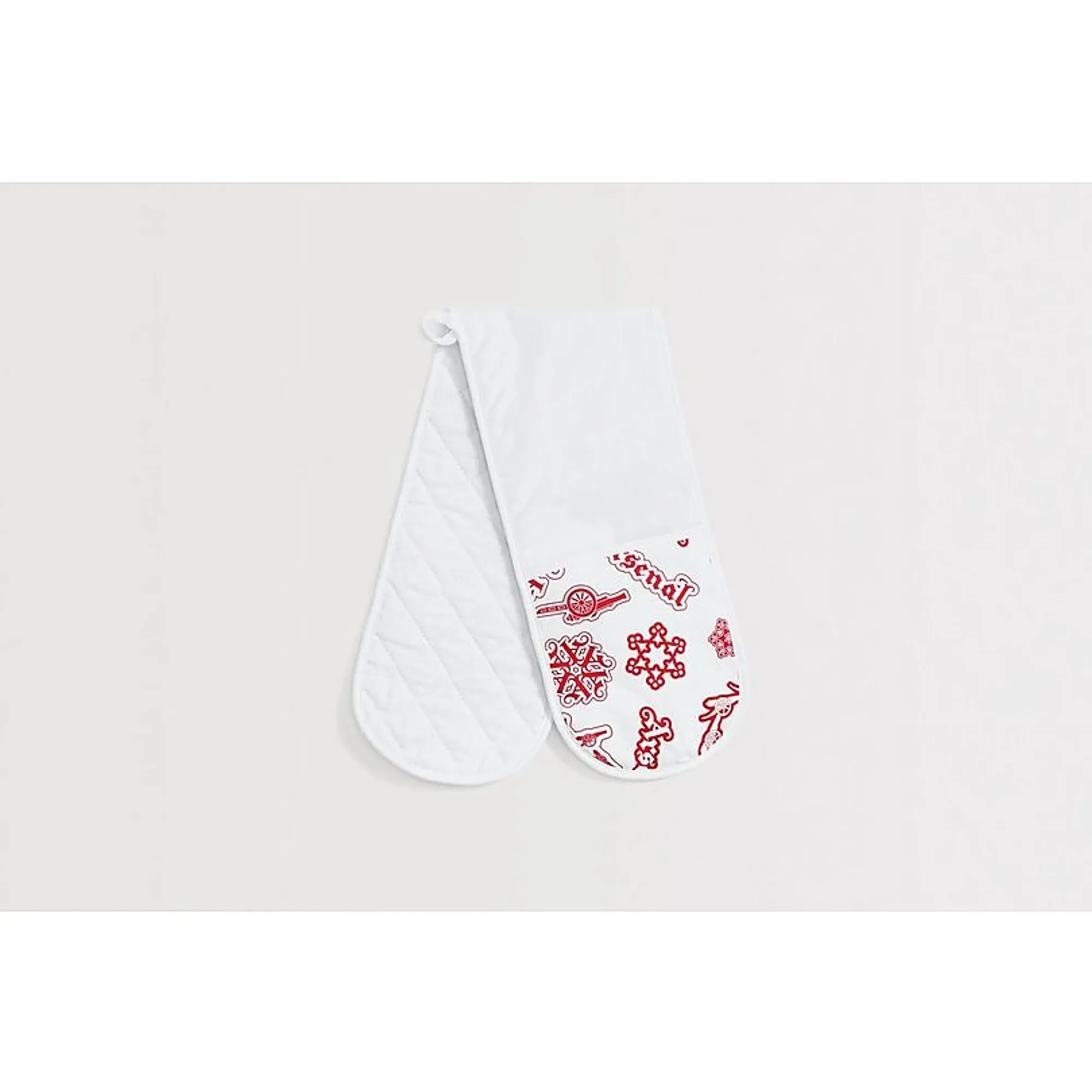 Arsenal Apron, Tea Towel and Oven Glove Set, White