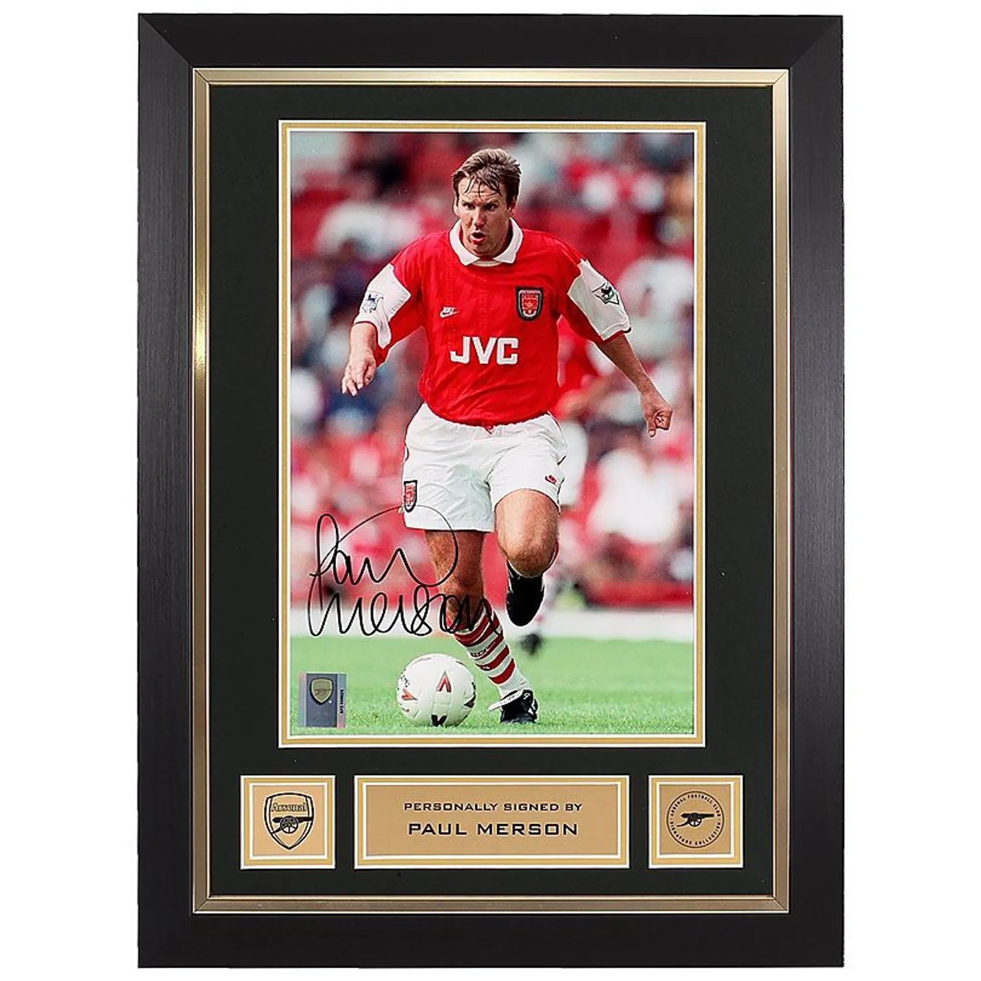 Arsenal Paul Merson Signed Print, Multicolor