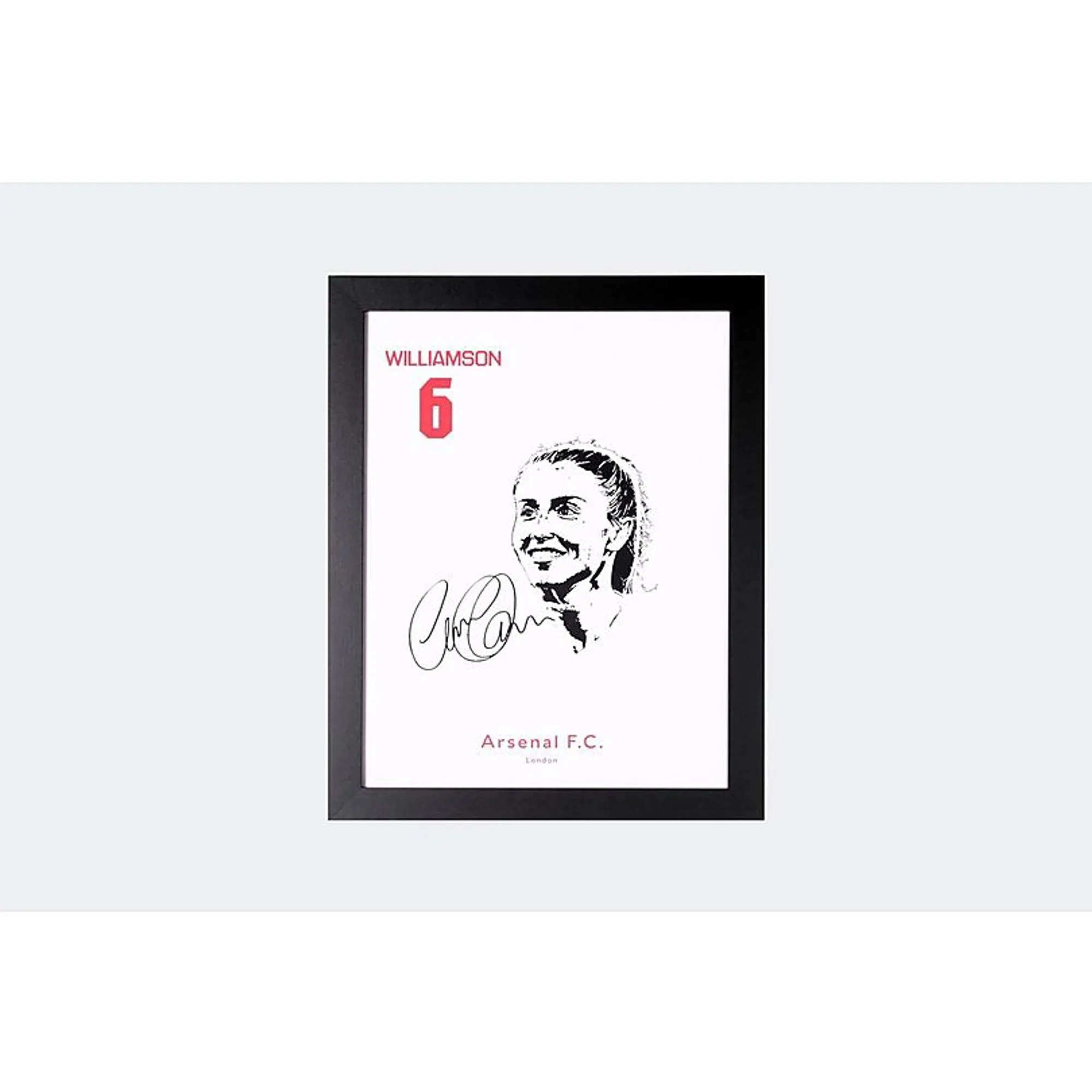 Arsenal Framed Digital Signed Headshot WILLIAMSON, Multicolor