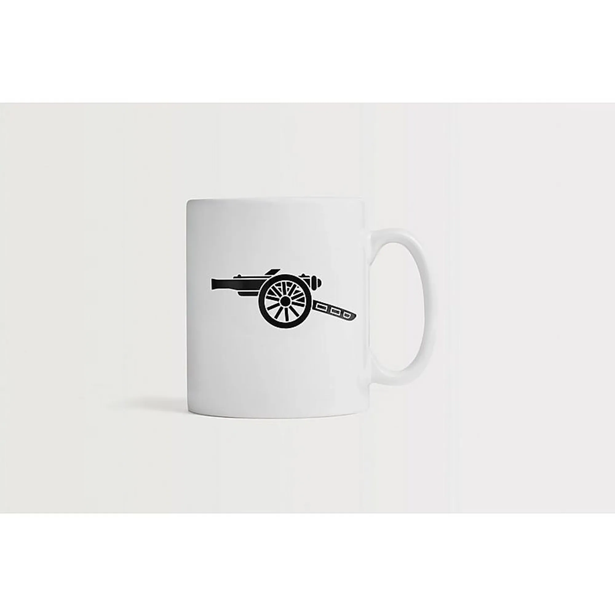 Arsenal Retro Cannon Mug, White