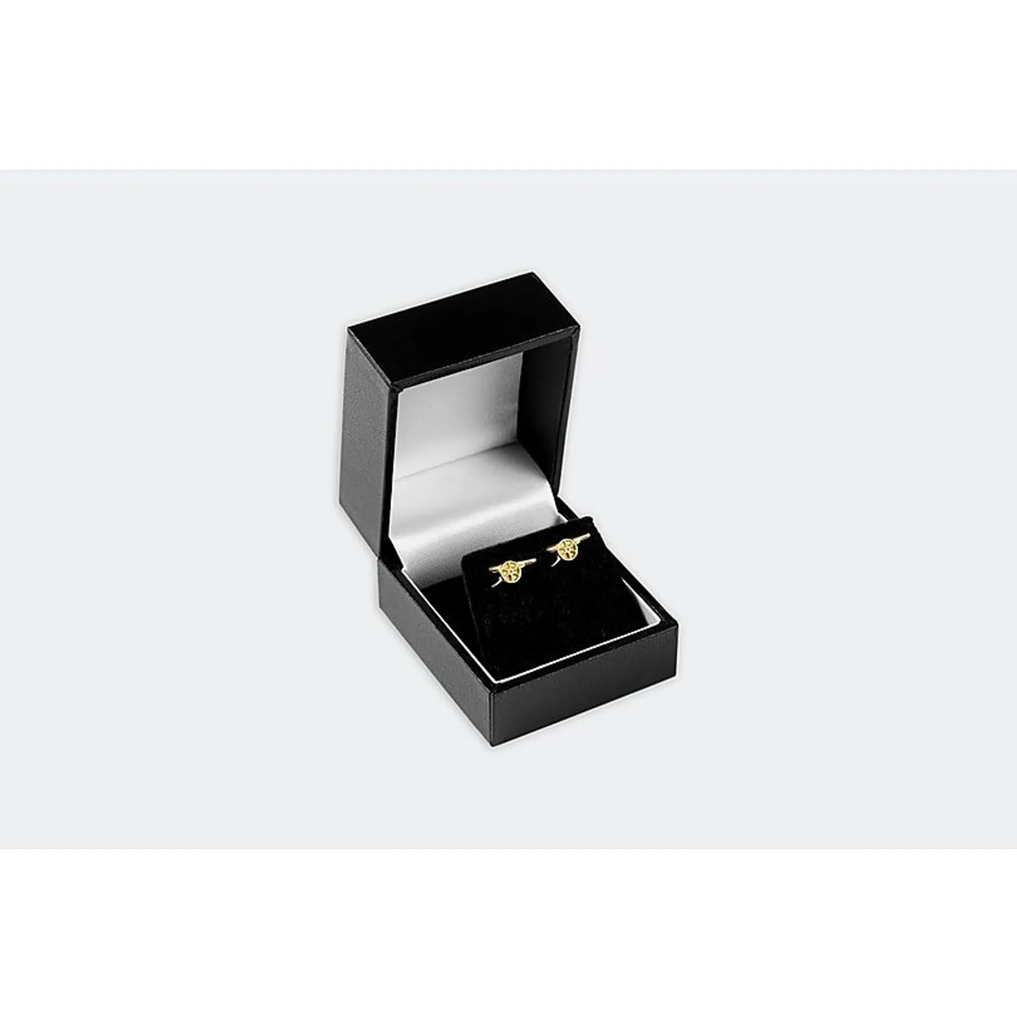 Arsenal 18ct Gold Plated Cannon Stud Earrings, Multicolor