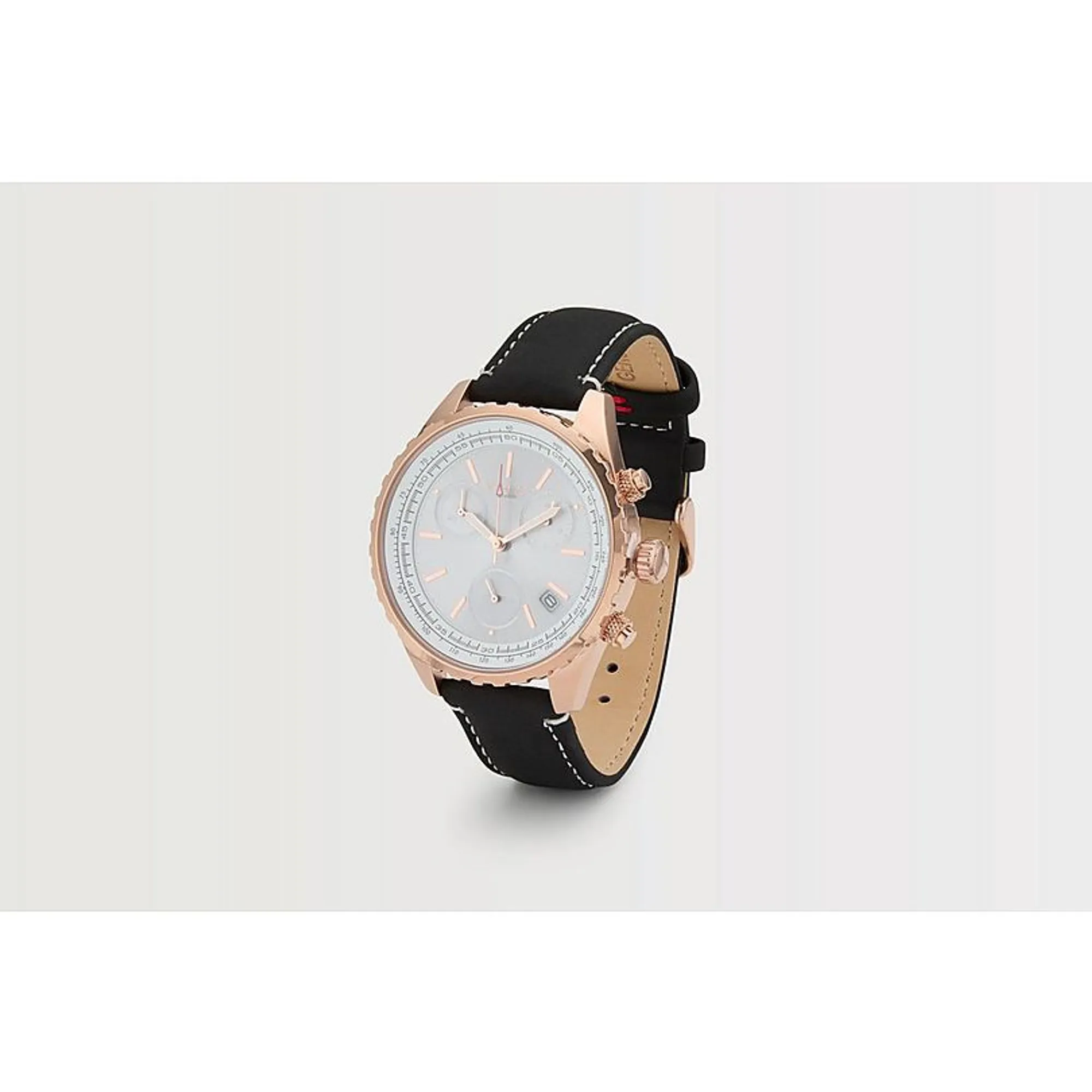 Arsenal Leather Strap Watch, Black