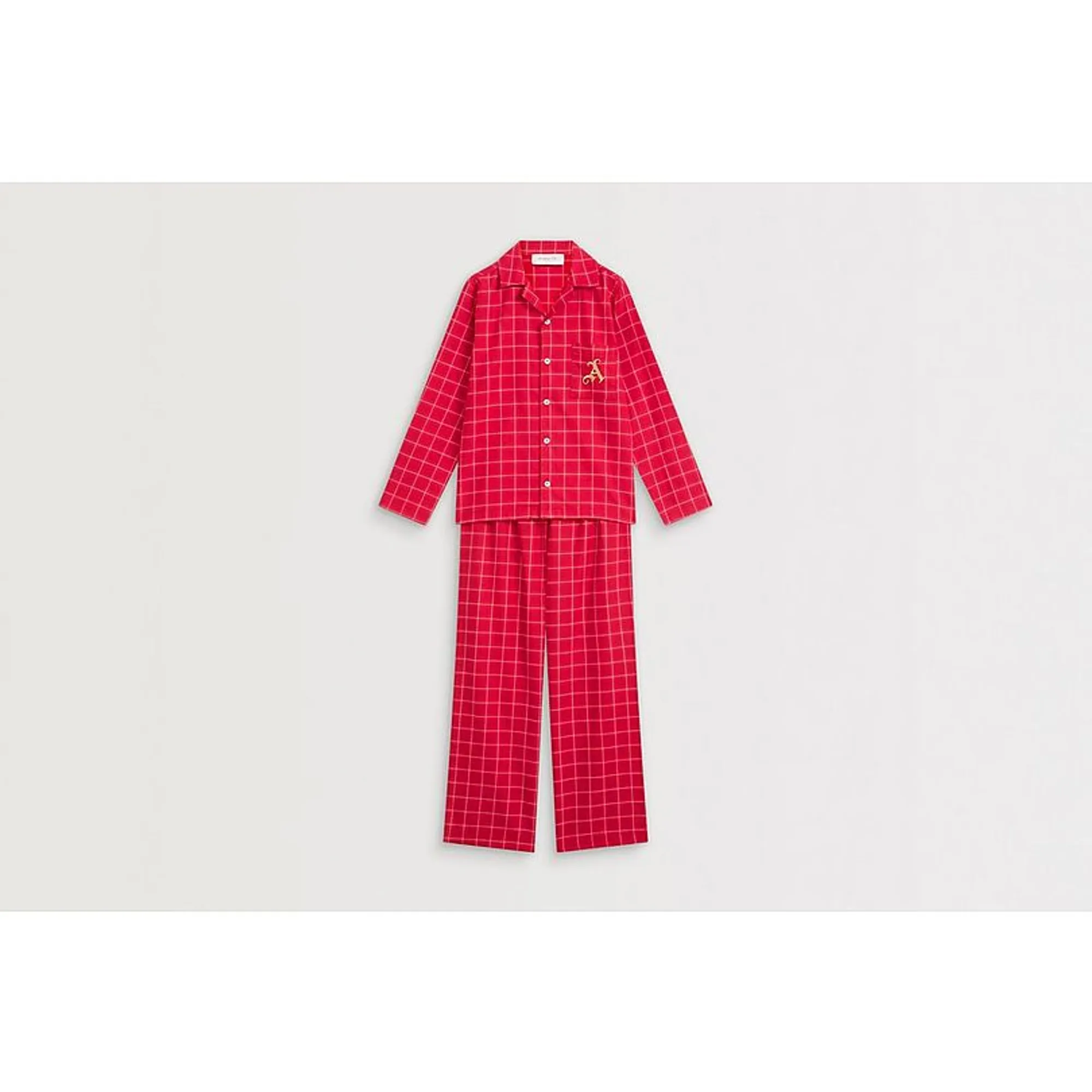 Arsenal Kids Classics Check Pyjama Set, Red