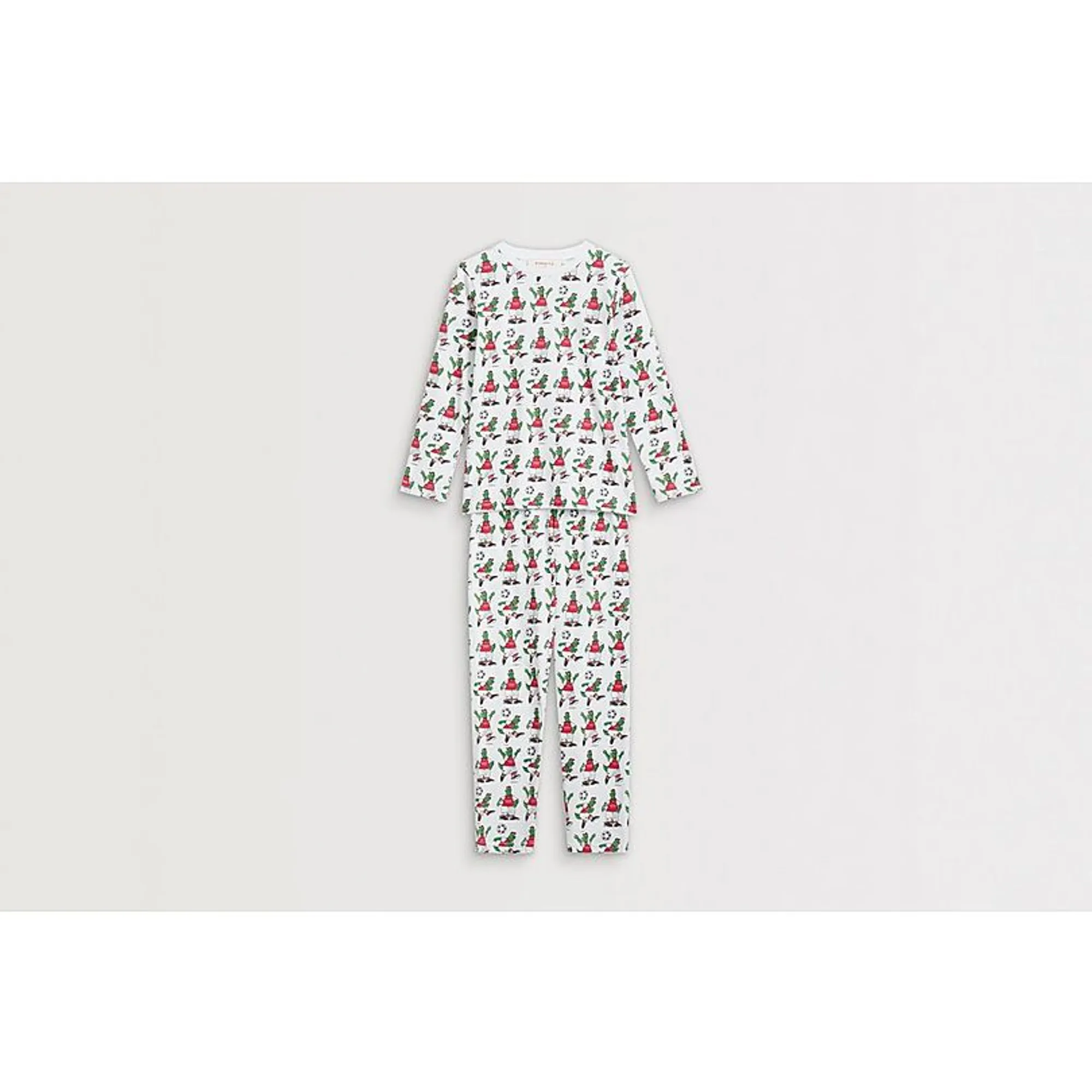Arsenal Essentials Kids Gunnersaurus Pyjama Set, White