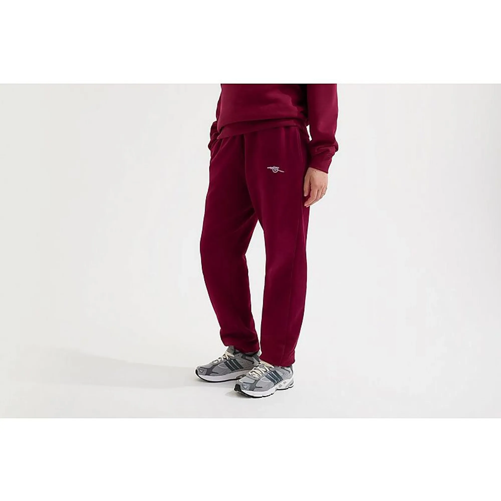 Arsenal Womens Essentials Burgundy Cannon Joggers, Red