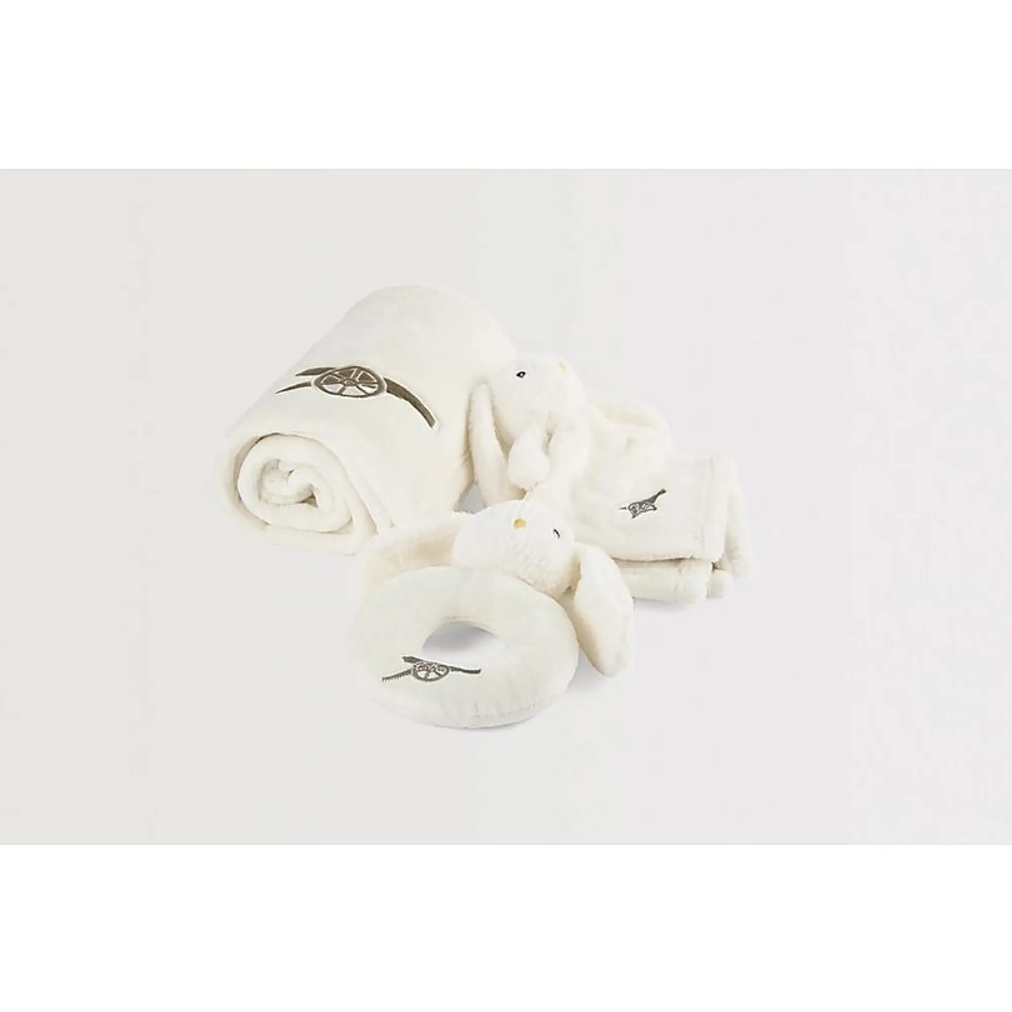 Arsenal 3 Piece Baby Gift Set, White