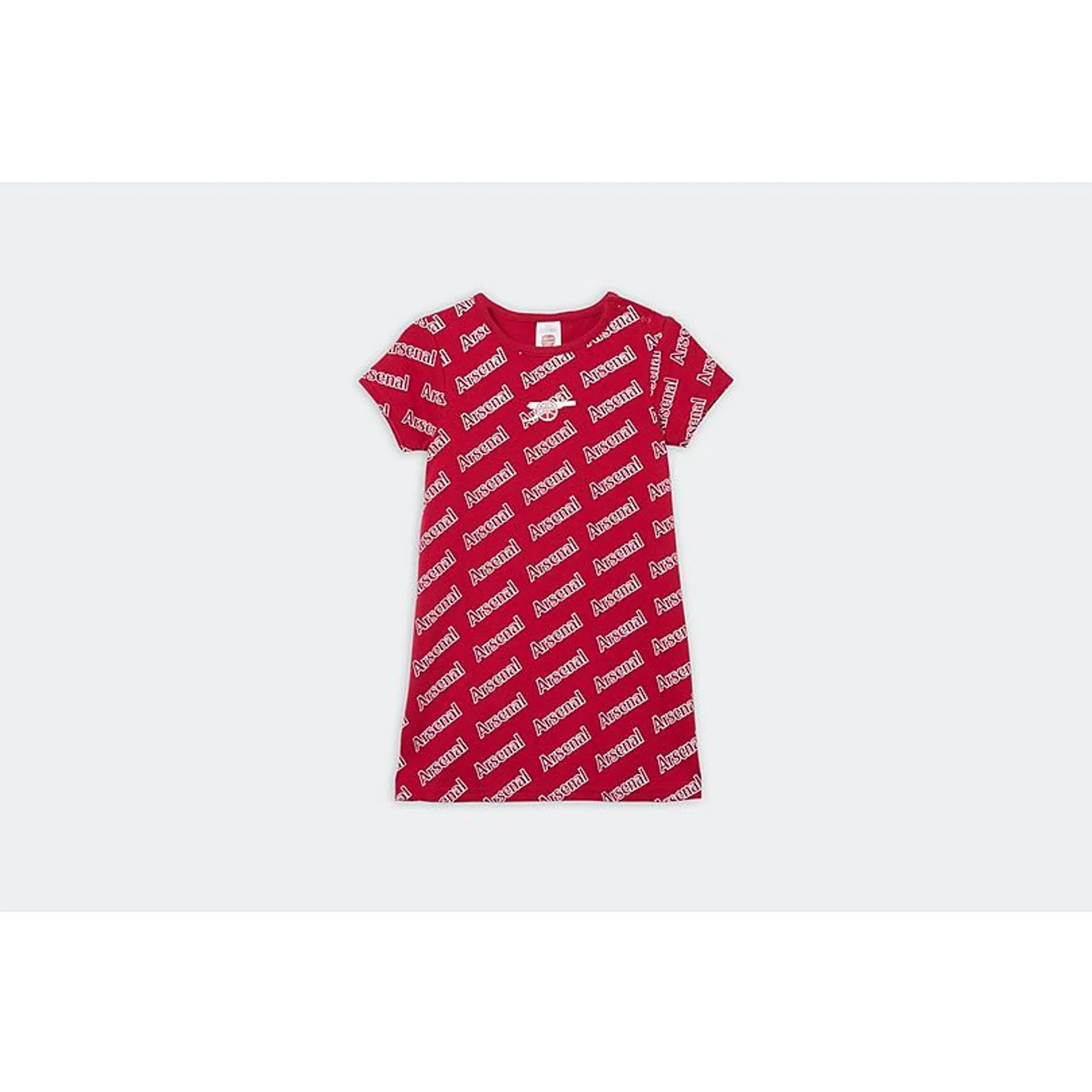 Arsenal Baby Printed Sports Dress, Red