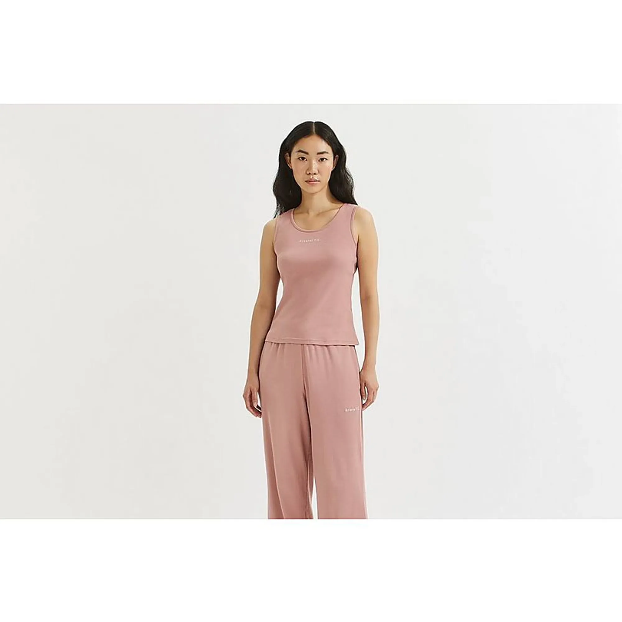 Arsenal Essentials Womens Pink Sleeveless Chapman Rib Lounge Set, Pink