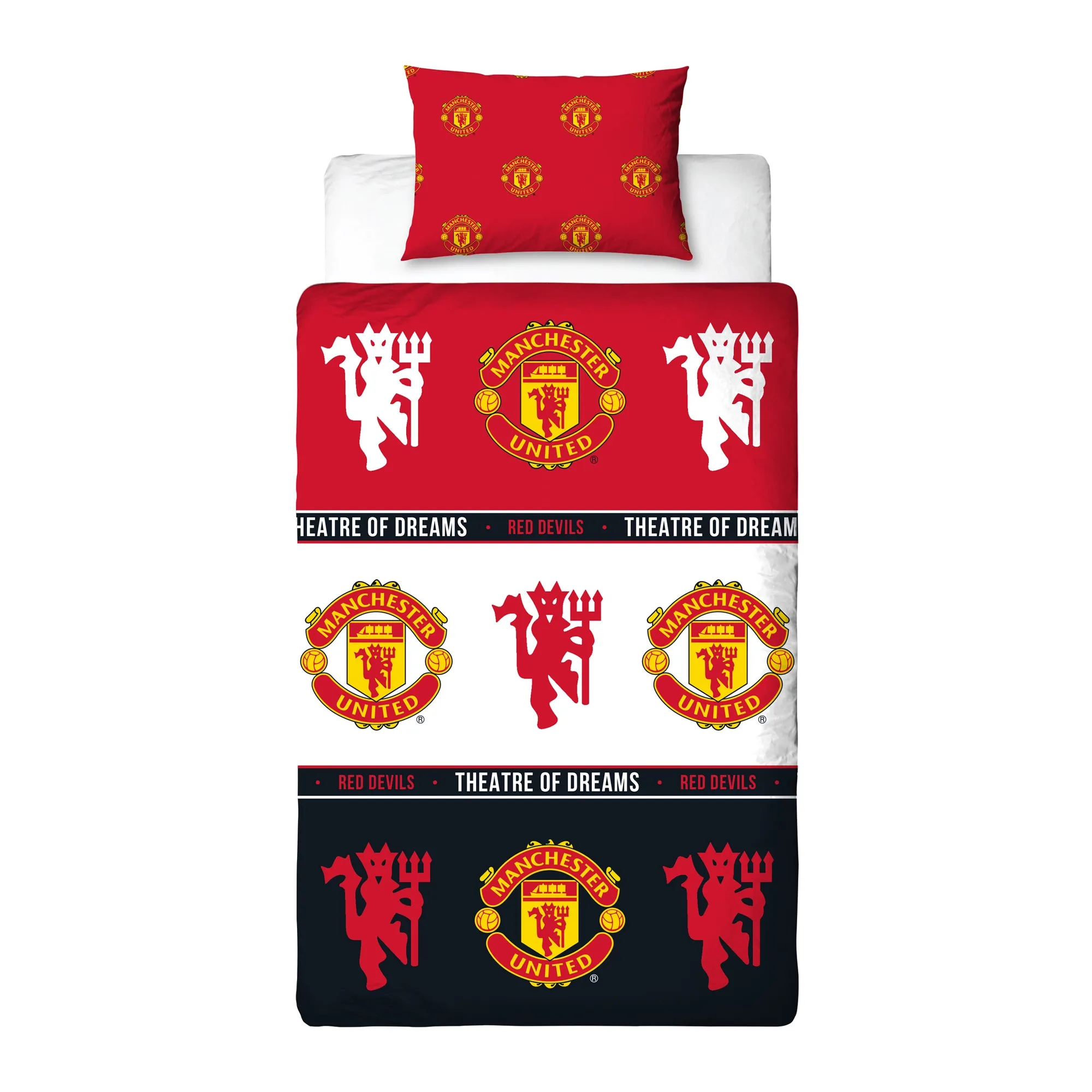 Manchester United Patch 91 Rotary Duvet - Single