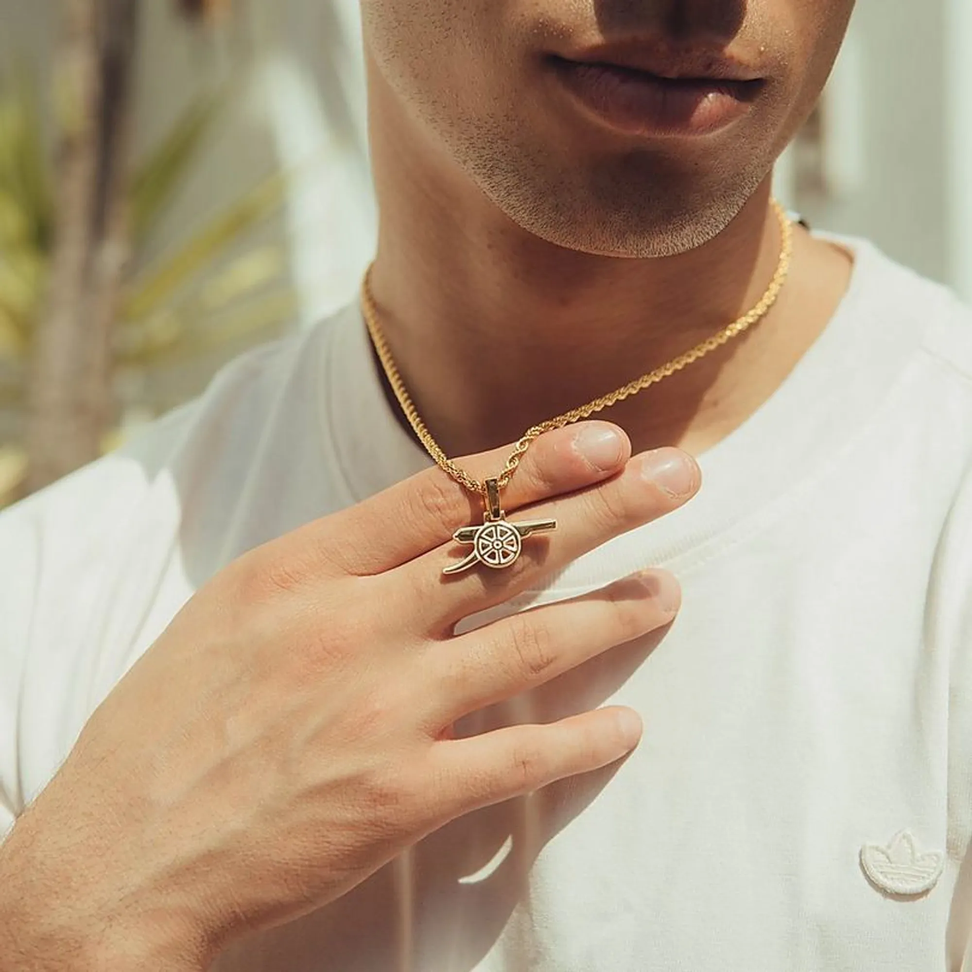 Arsenal Gold Plated Cannon and Chain, Multicolor