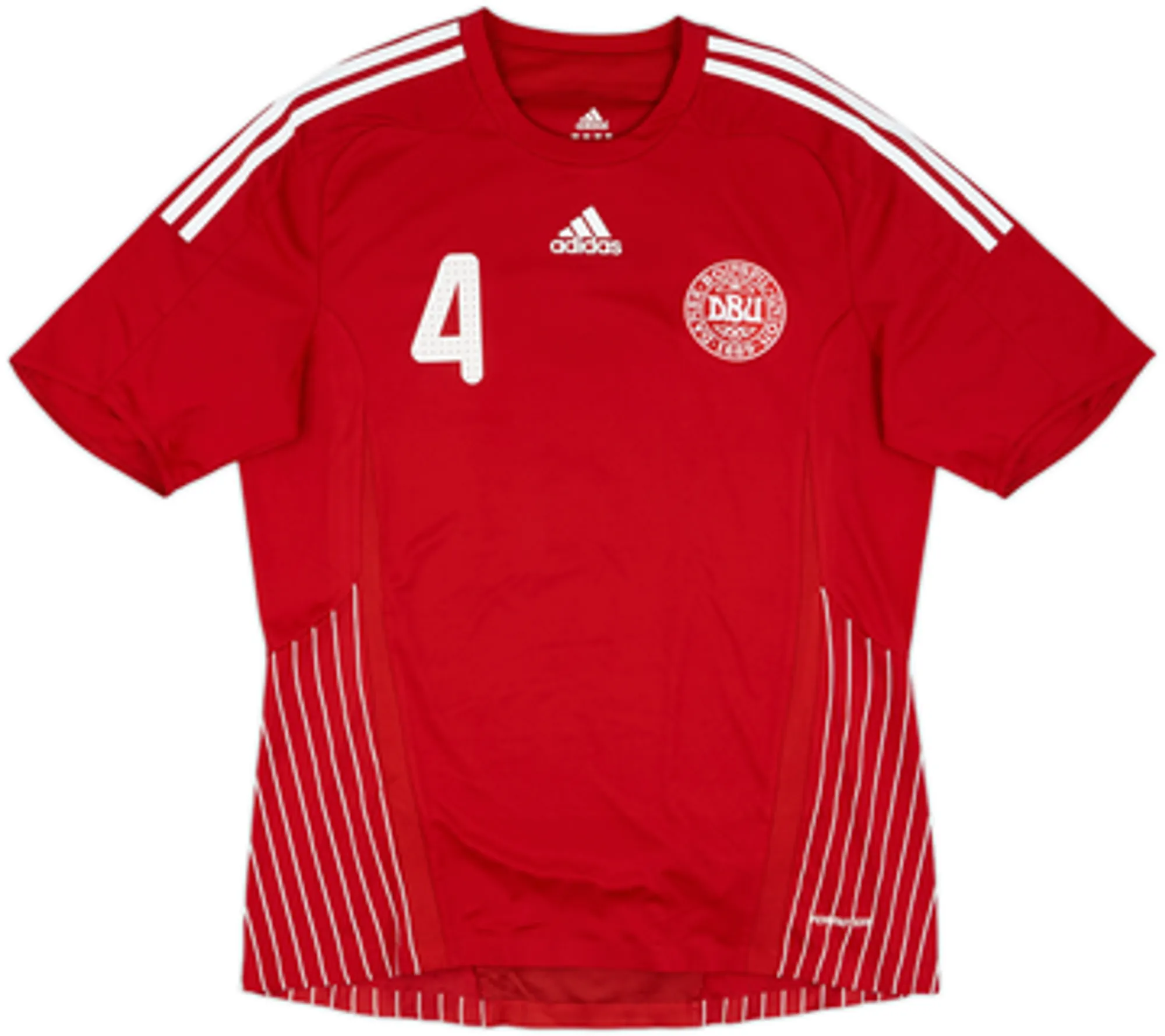 adidas Denmark Mens SS Player Issue Home Shirt 2008