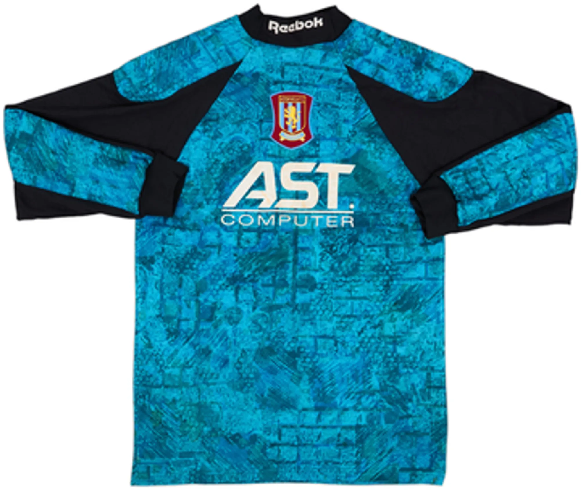 Reebok Aston Villa Mens LS Goalkeeper Home Shirt 1995/96
