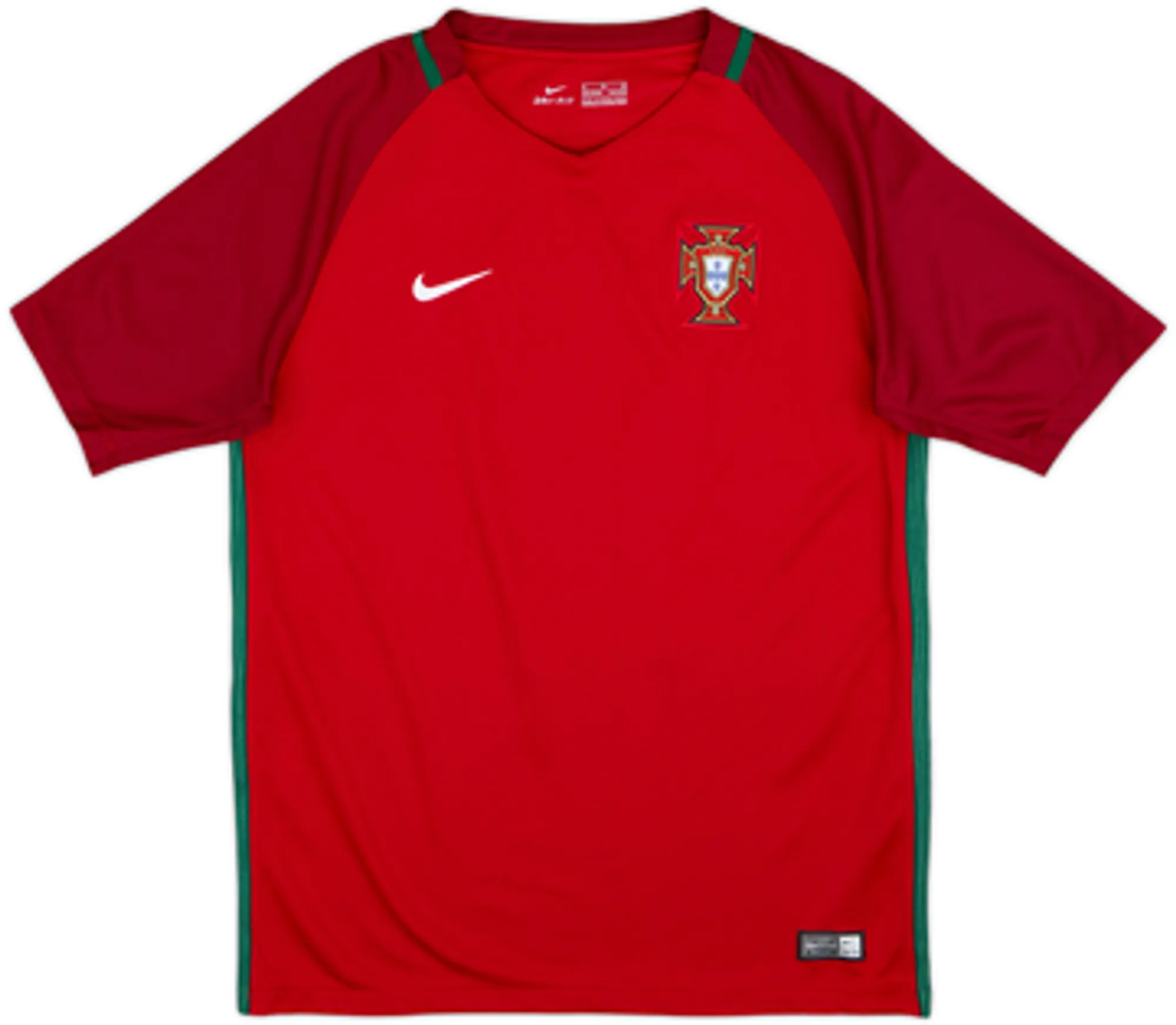Nike Portugal Boys SS Home Shirt 2016