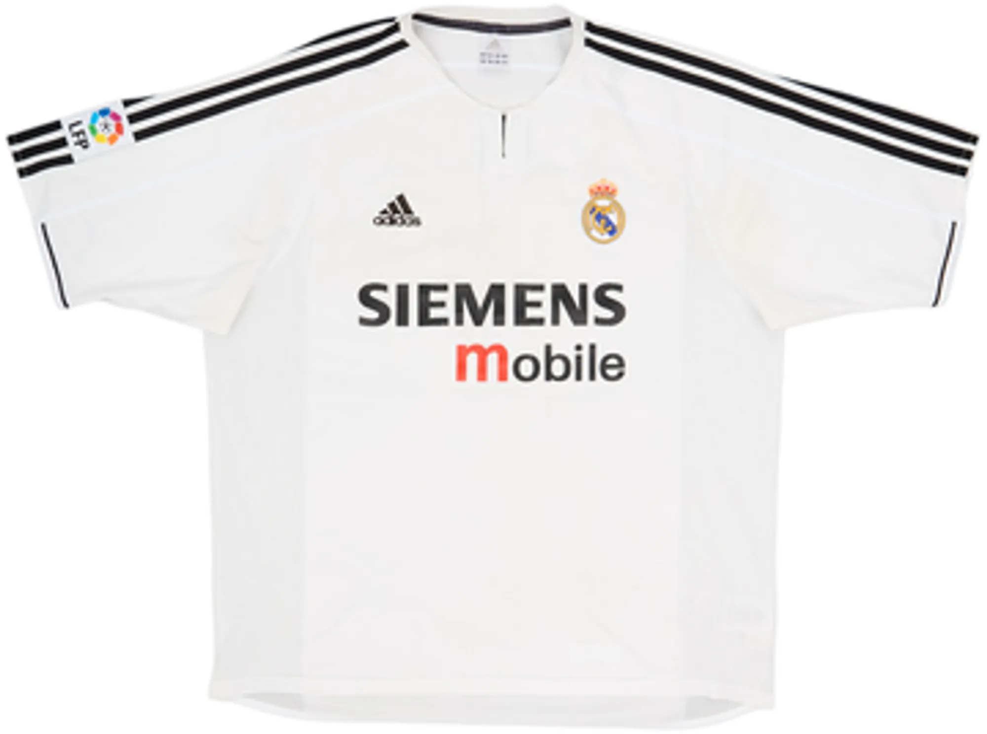 adidas Real Madrid Mens SS Home Shirt 2003/04