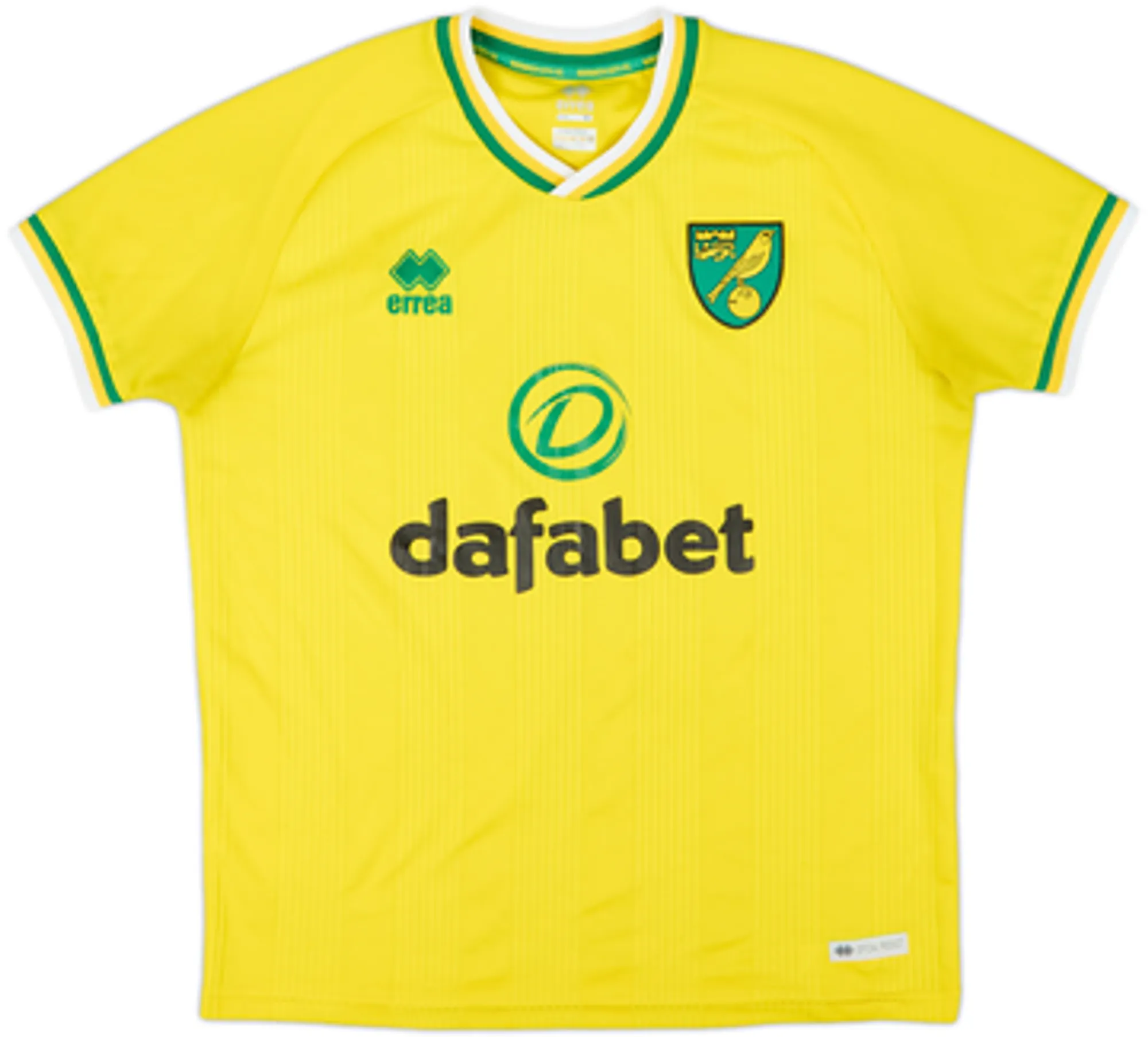 Errea Norwich City Mens SS Home Shirt 2020/21