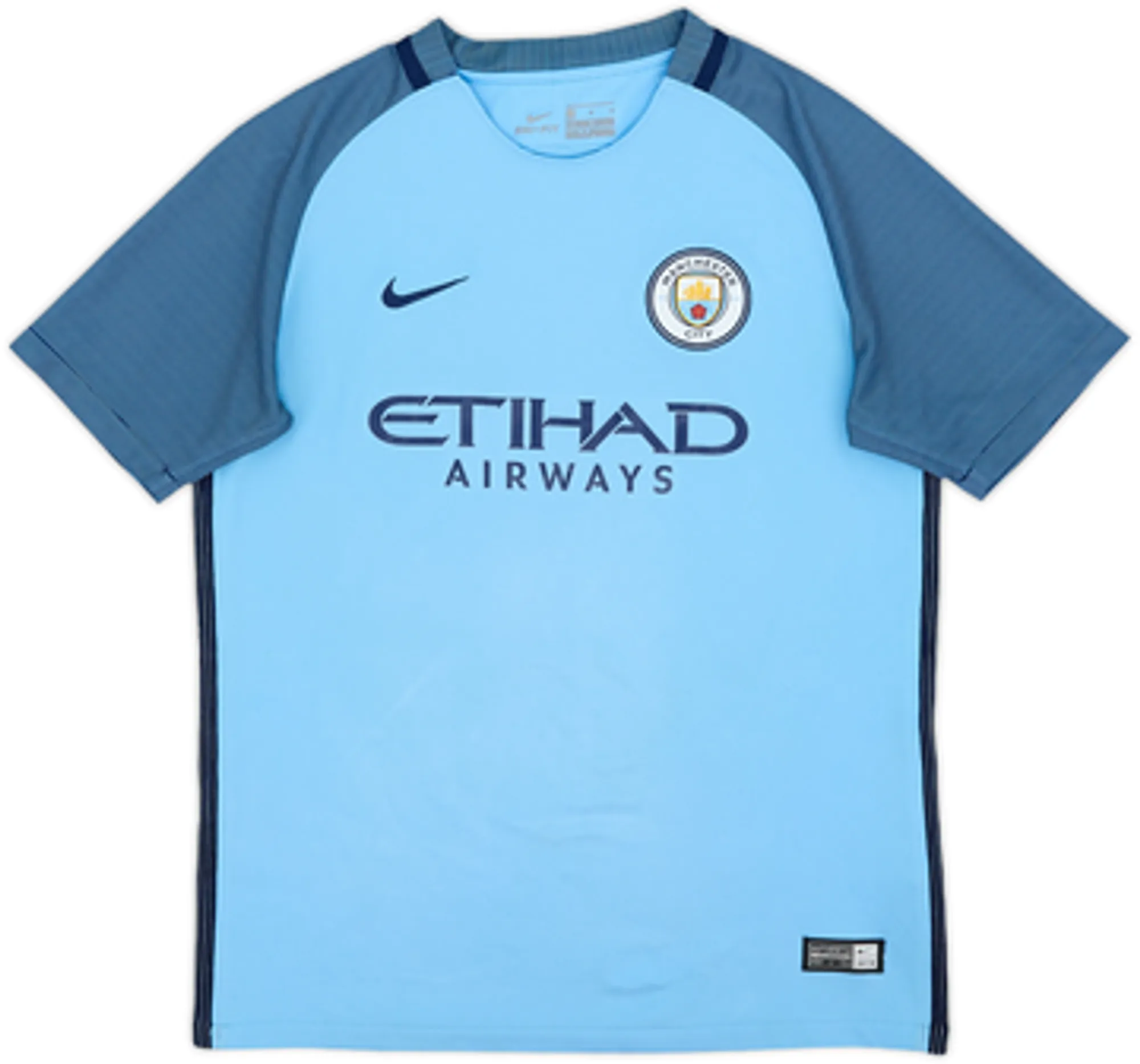 Nike Manchester City Boys SS Home Shirt 2016/17