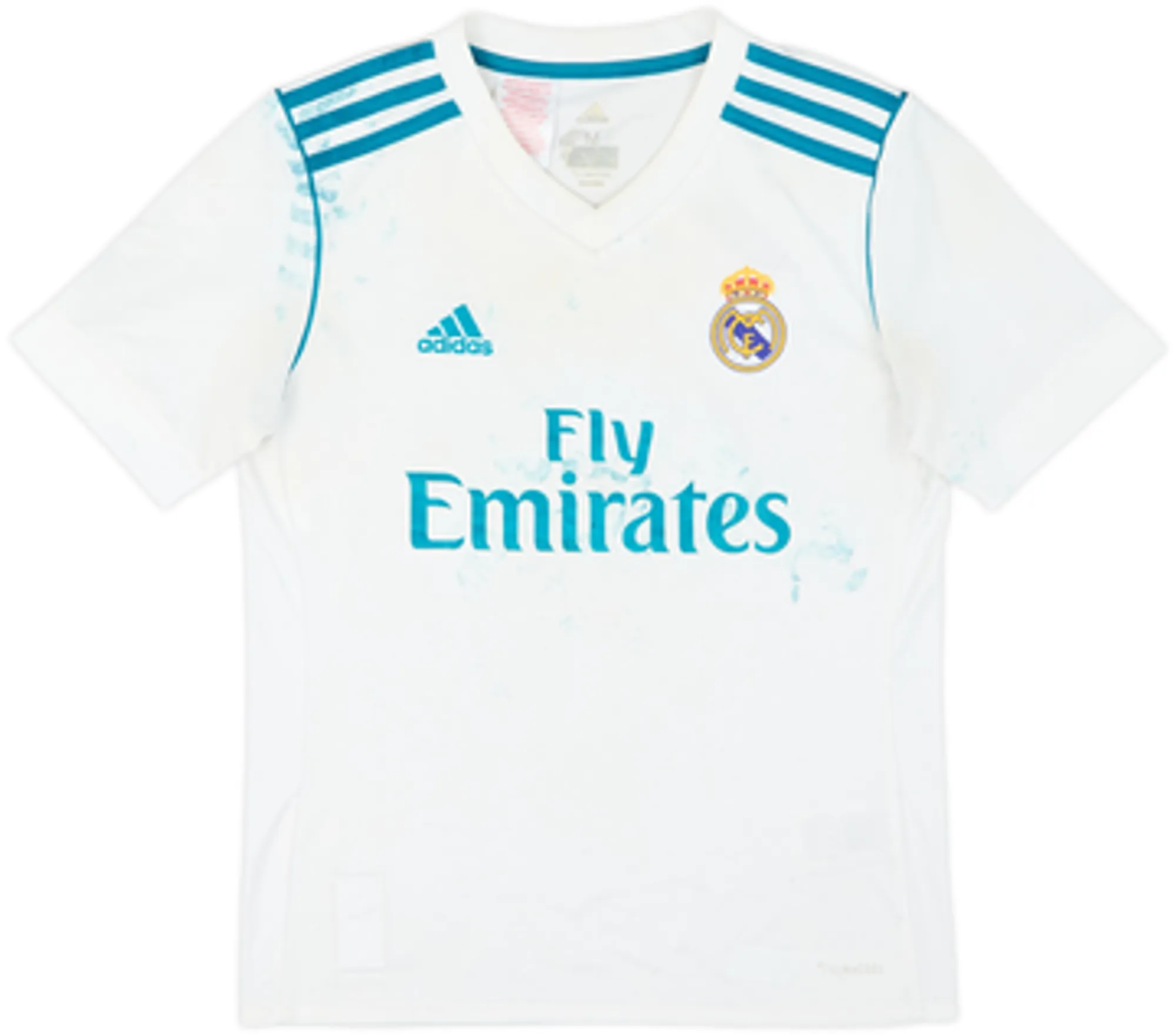 adidas Real Madrid Boys SS Home Shirt 2017/18