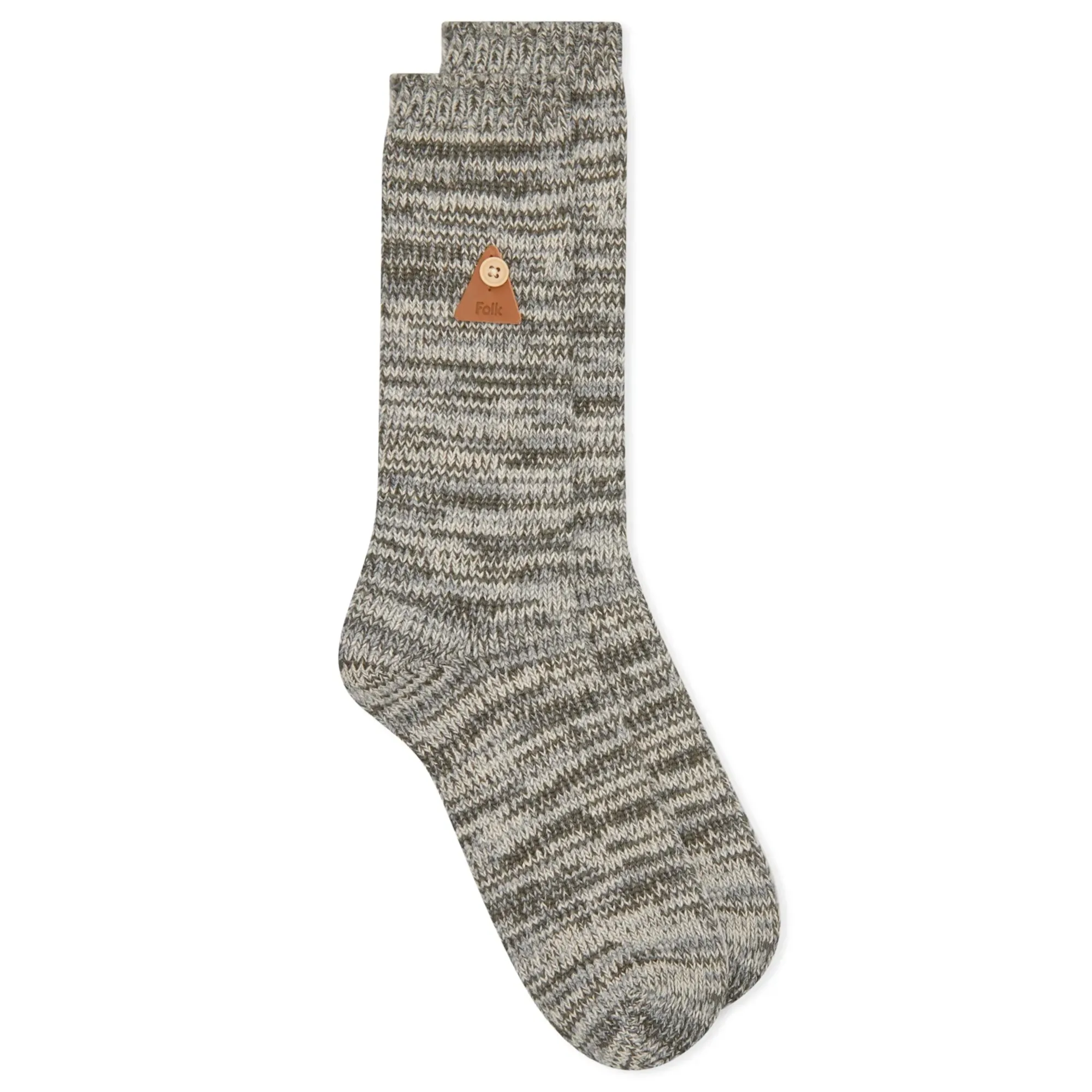 Folk Men's Wool Melange Socks Shark Grey