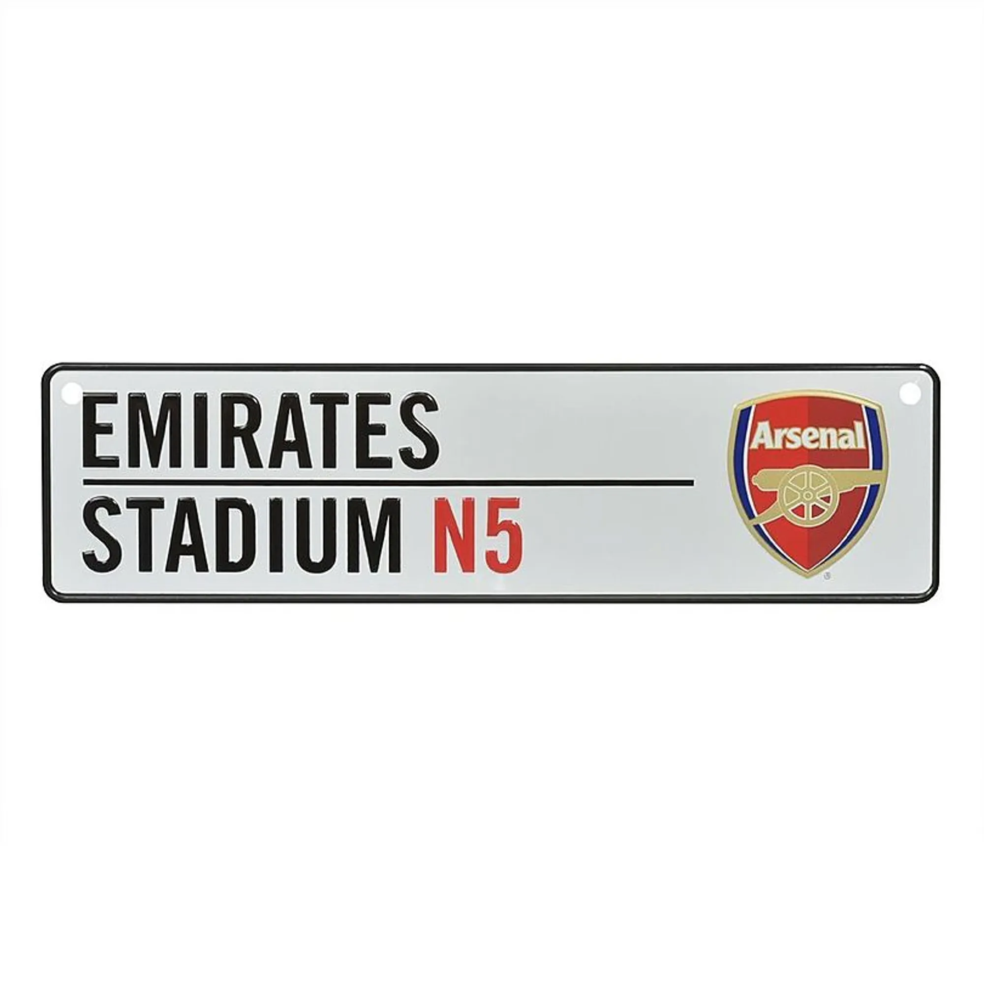 Arsenal Emirates Window Sign, White