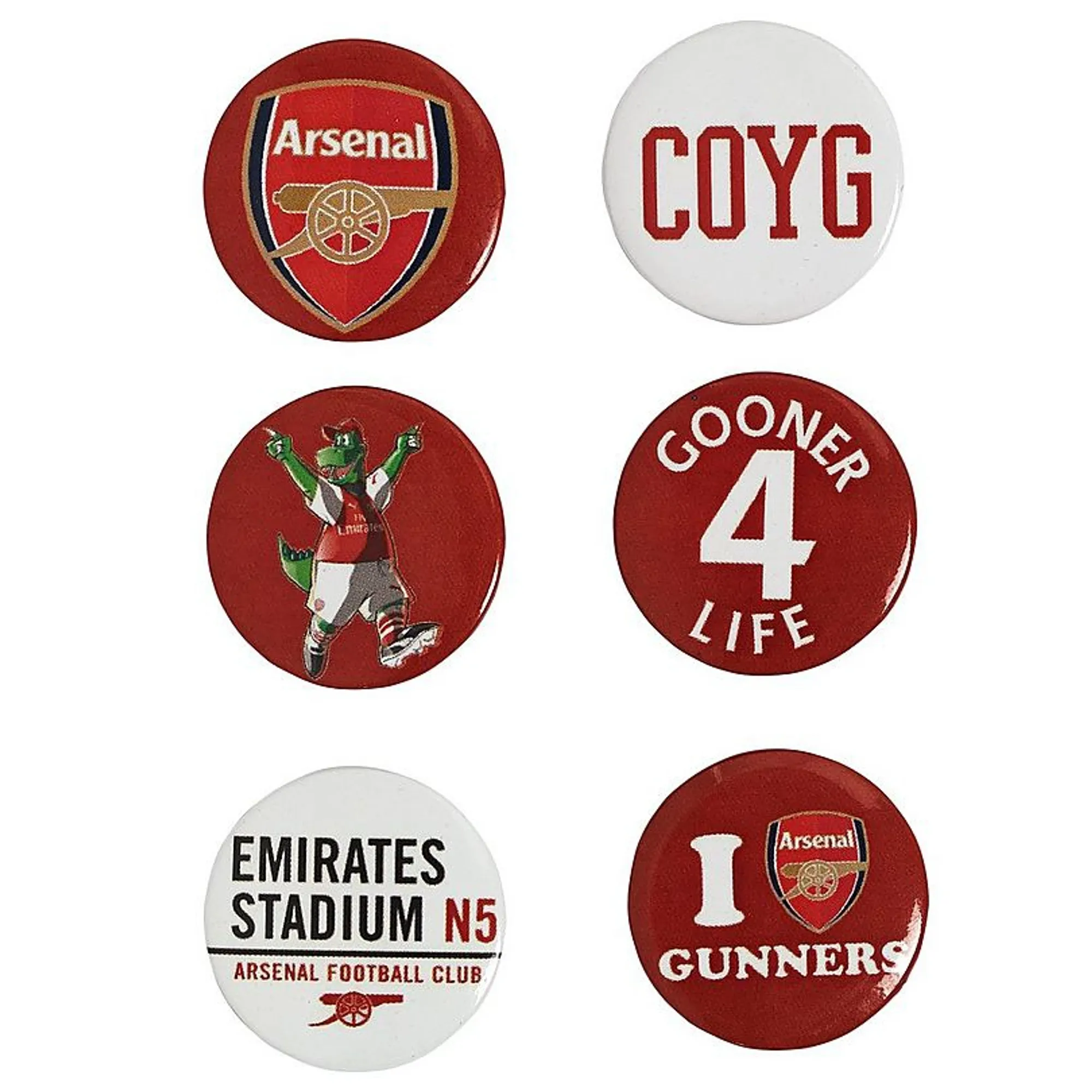 Arsenal Badge Set, Multicolor