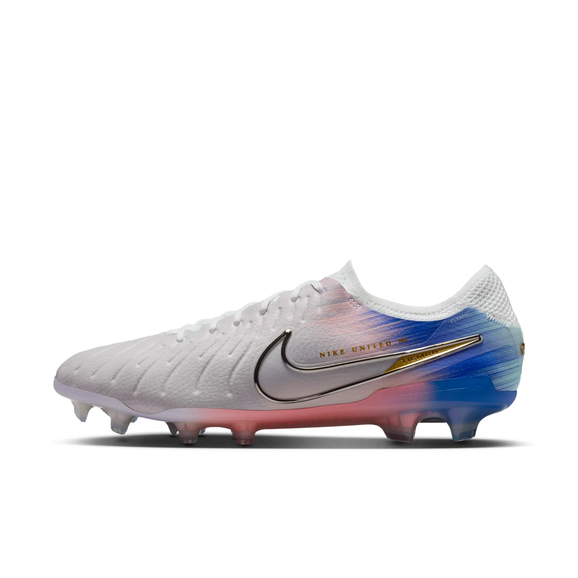 Nike United Tiempo Legend 10 Elite Firm-Ground Low-Top Football Boot - Grey