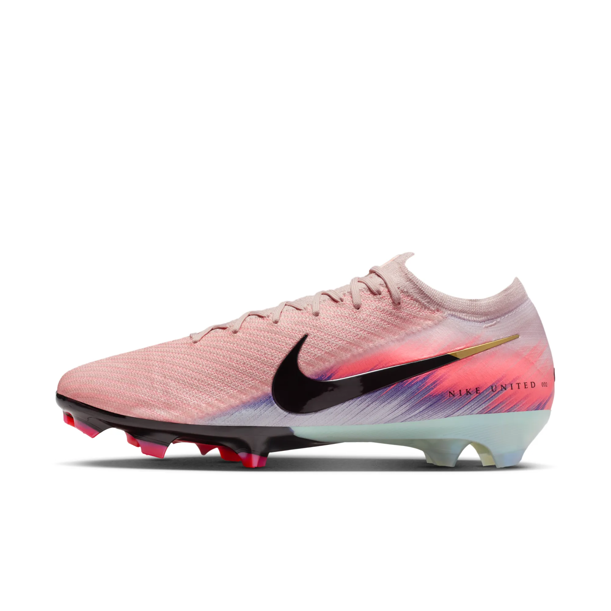Nike United Mercurial Vapor 16 Elite Firm-Ground Low-Top Football Boot - Pink