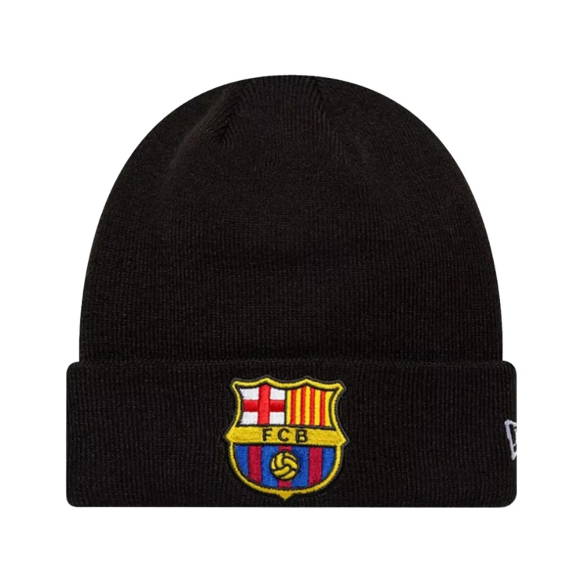 Barcelona FC Core Black Cuff knit Beanie Hat New Era Cap adult unisex