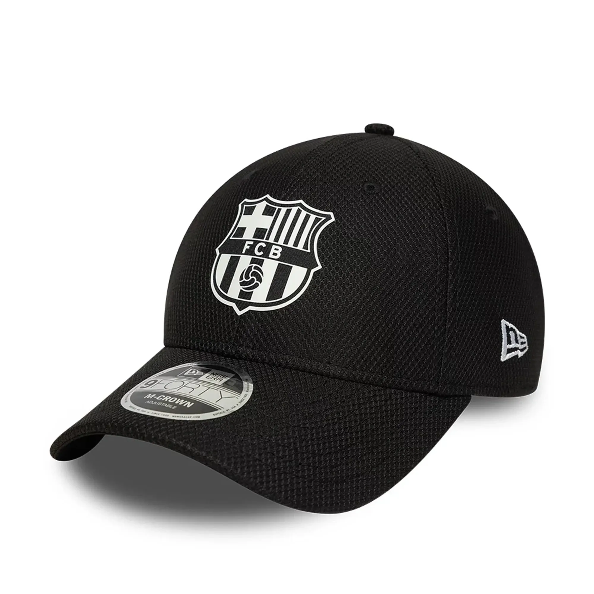 Barcelona FC Diamond Era Black 9FORTY M-Crown Adjustable Cap New Era Cap adult unisex