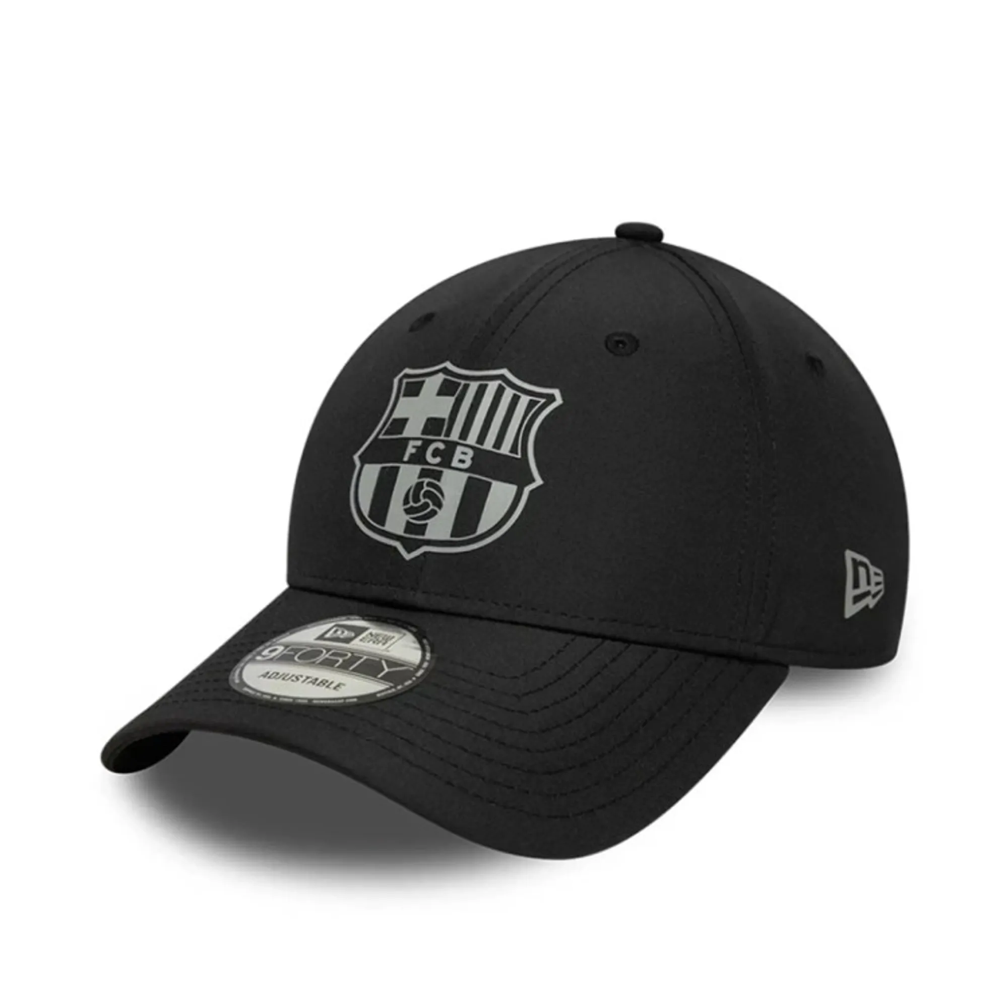 Barcelona FC Reflective Black 9FORTY Adjustable Cap New Era Cap adult unisex