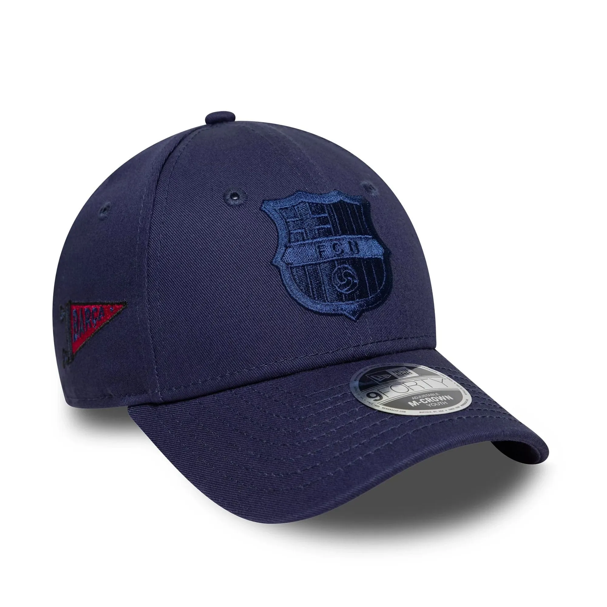 Barcelona FC Youth Graphic Navy 9FORTY M-Crown Adjustable Cap New Era Cap adult unisex