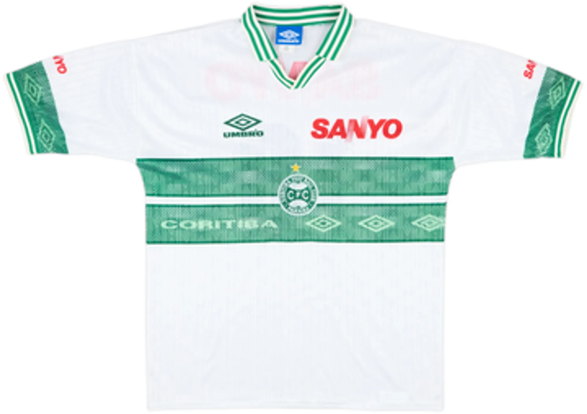 Umbro Coritiba Mens SS Home Shirt 1996/97