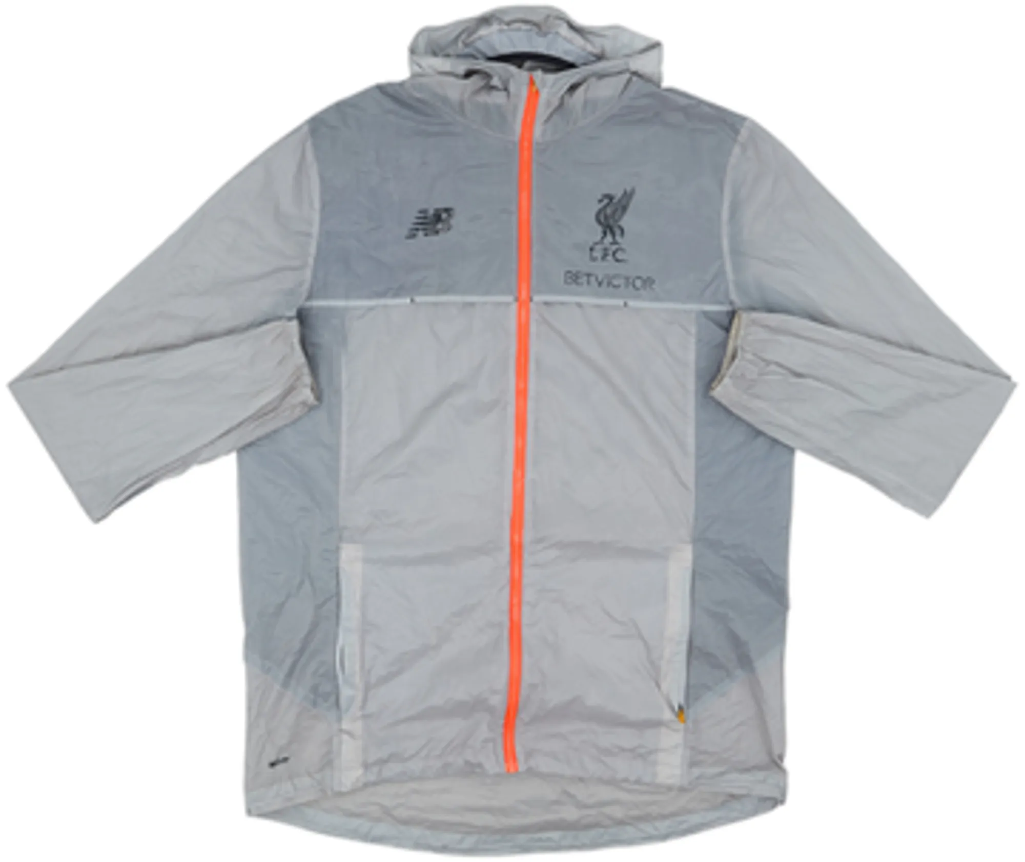 2017-18 Liverpool New Balance Hooded Rain Jacket - 10/10 - (XL)