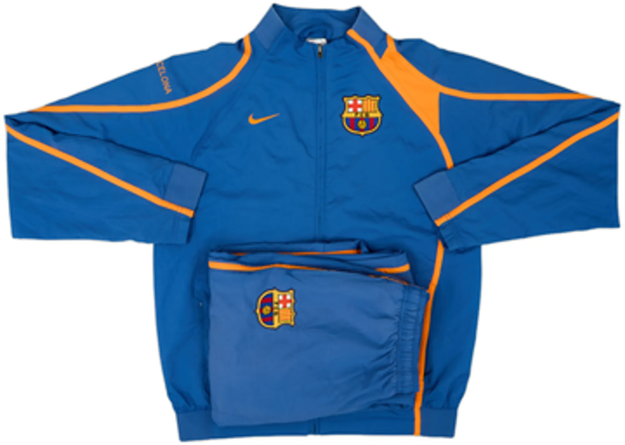 2007-08 Barcelona Nike Tracksuit - 9/10 - (L)