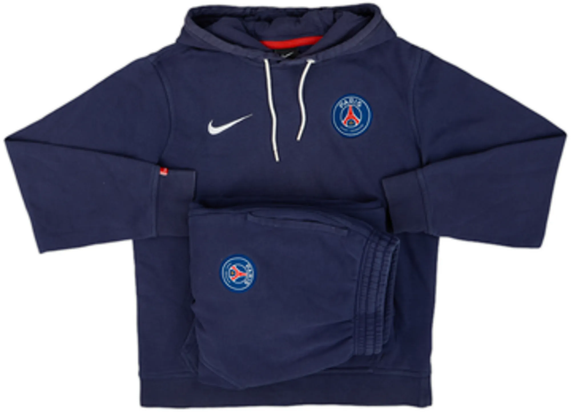 2015-16 Paris Saint-Germain Nike Hooded Tracksuit - 8/10 - (S)