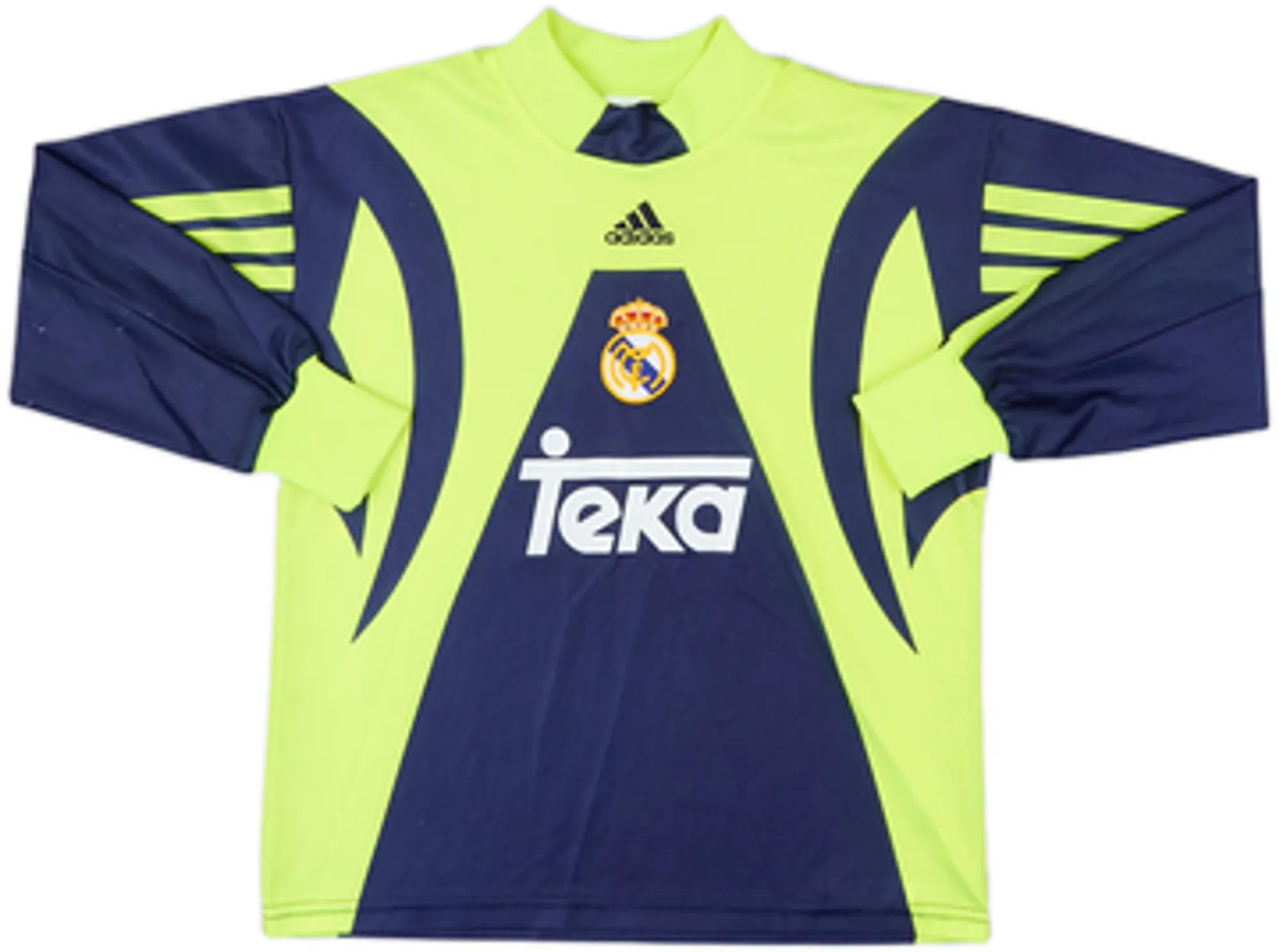 adidas Real Madrid Boys LS Goalkeeper Home Shirt 1999/01