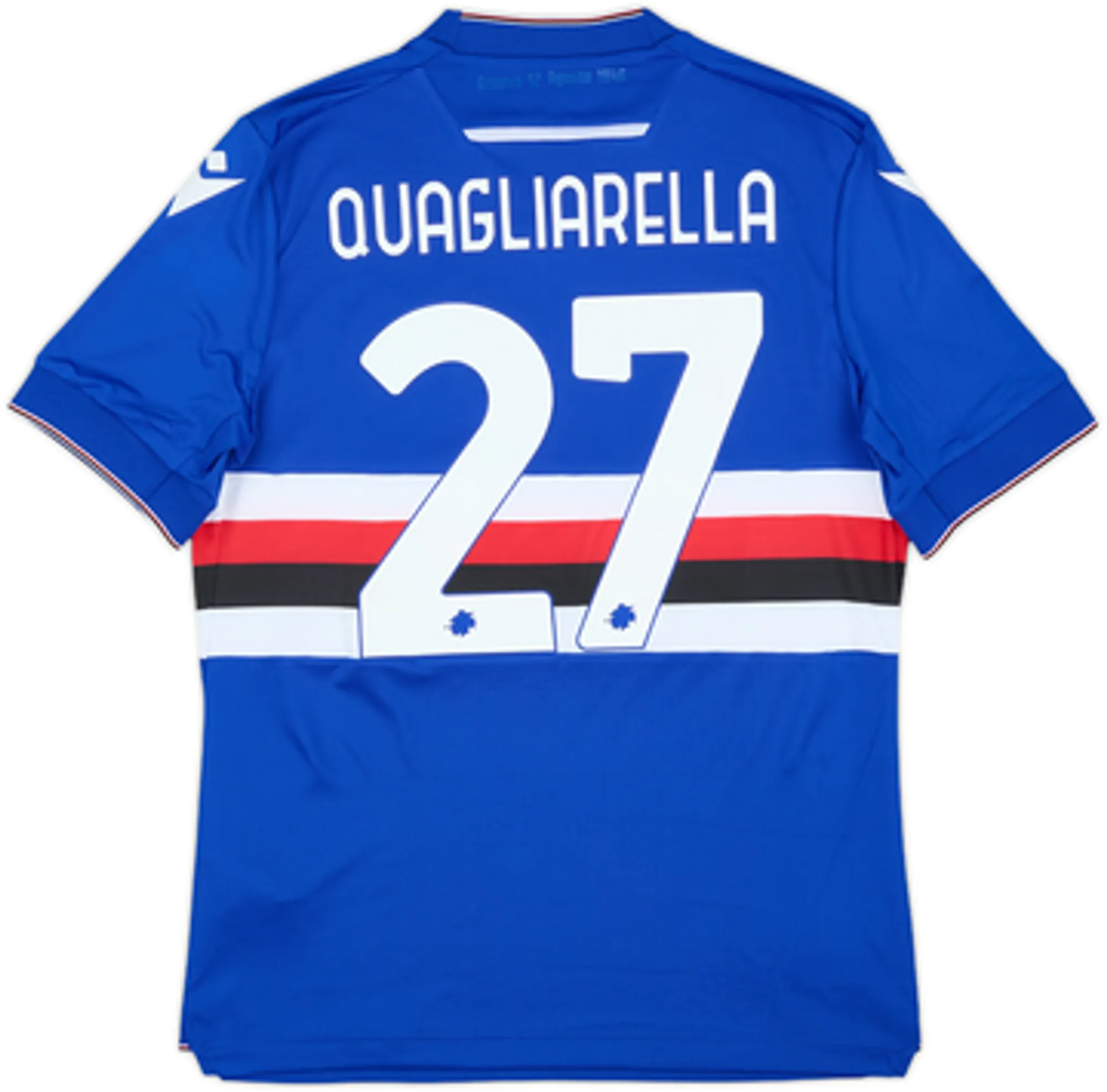 Macron Sampdoria Mens SS Home Shirt 2022/23