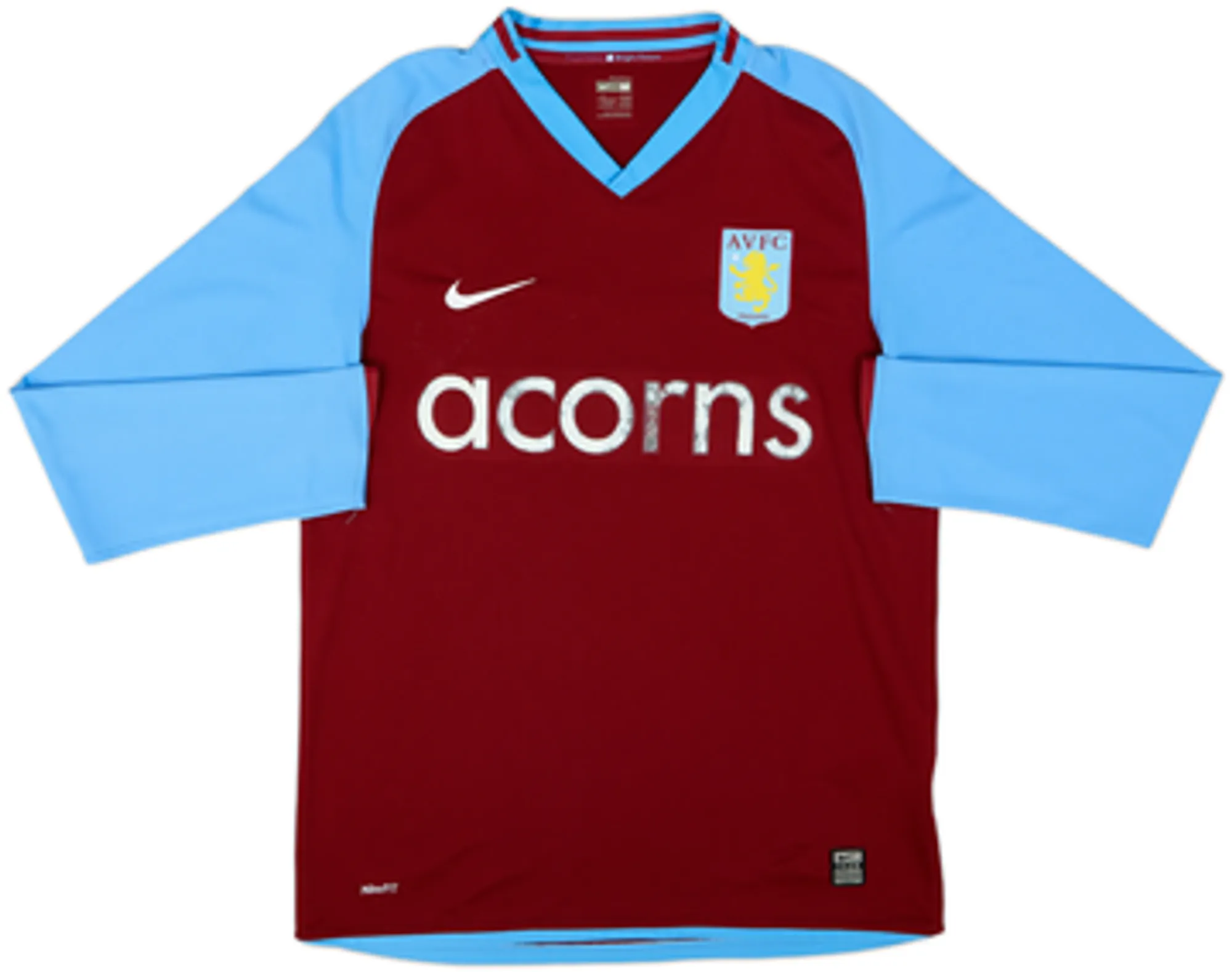 Nike Aston Villa Mens LS Home Shirt 2009/10