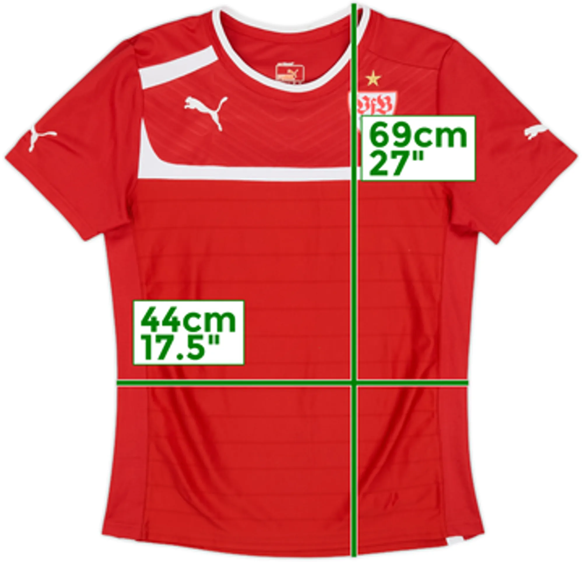 Puma Stuttgart Mens SS Home Shirt 2012/13