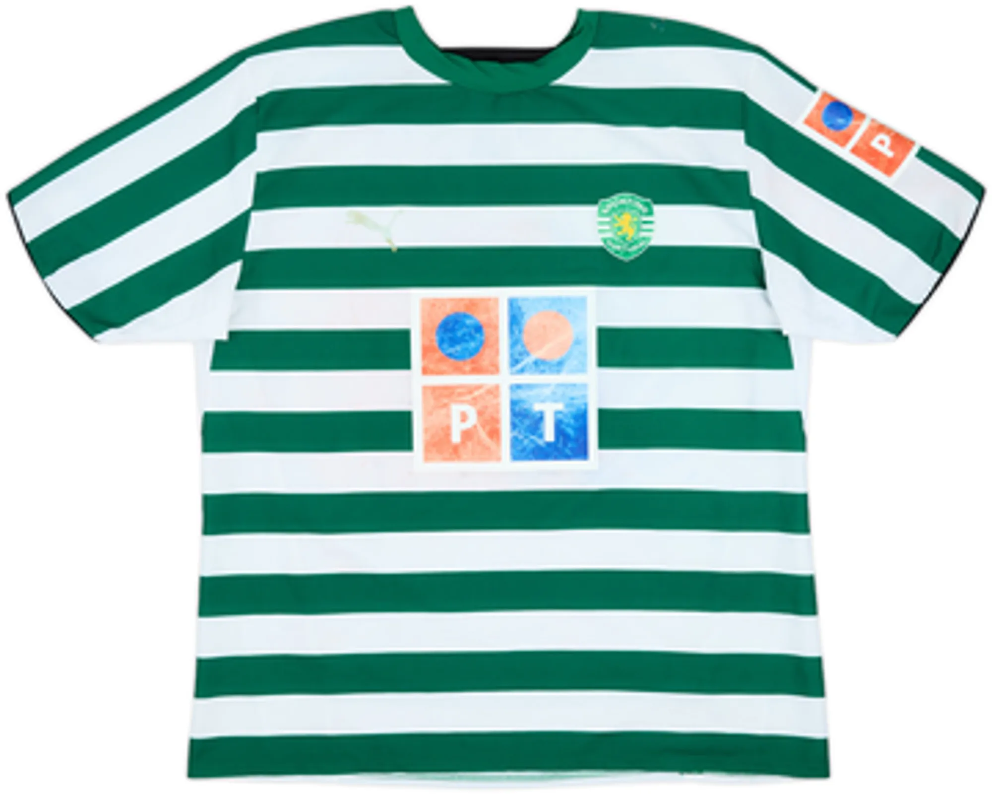 Puma Sporting Lisbon Mens SS Home Shirt 2006/07