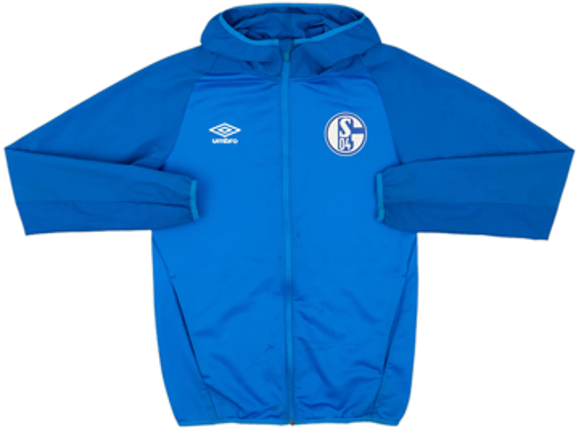 2020-21 Schalke Umbro Hooded Track Jacket - 5/10 - (S)