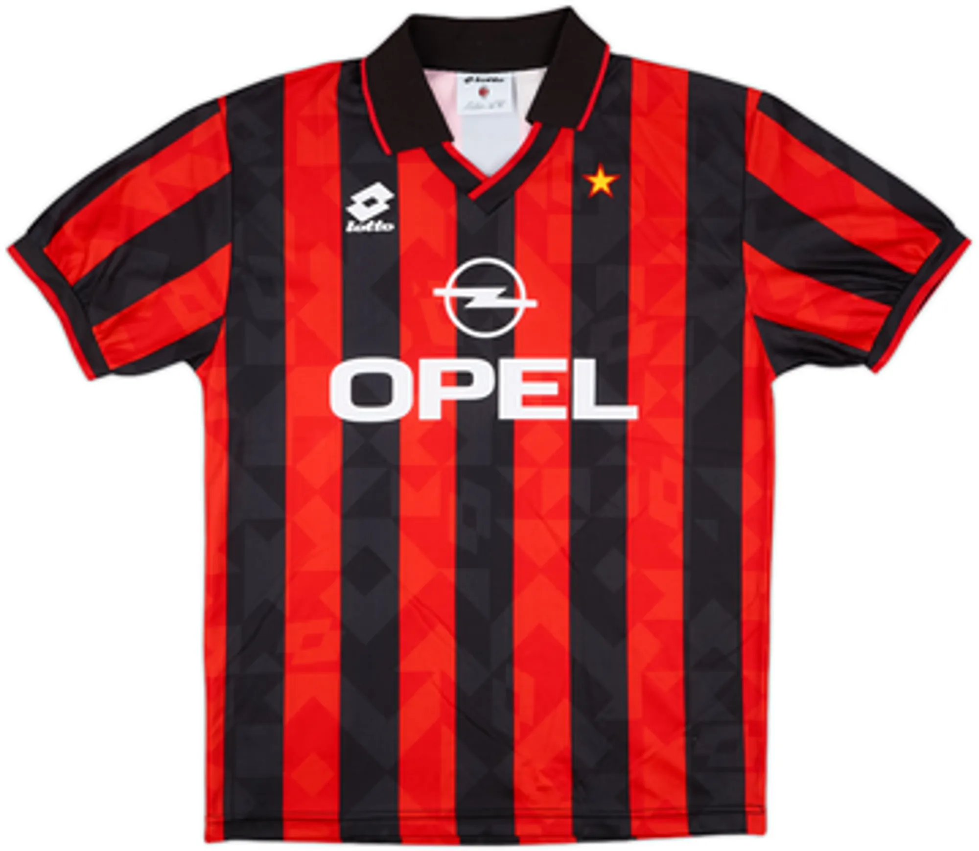 Lotto AC Milan Mens SS Home Shirt 1994/95