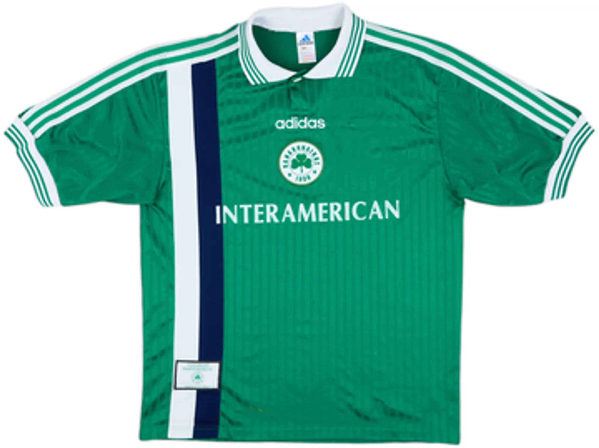 adidas Panathinaikos Mens SS Home Shirt 1997/98
