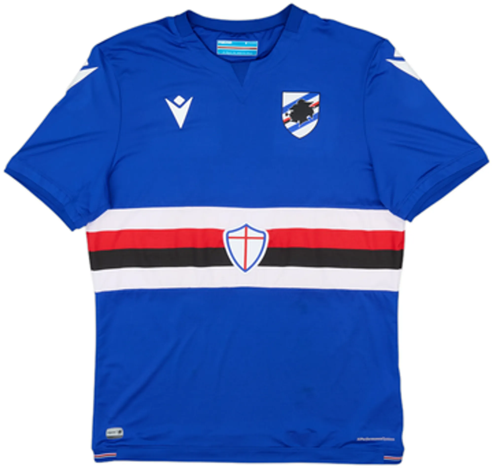 Macron Sampdoria Mens SS Home Shirt 2021/22