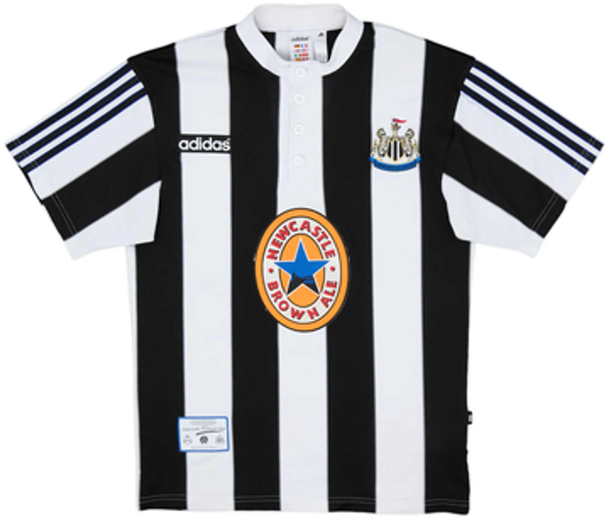 adidas Newcastle United Mens SS Home Shirt 1995/97