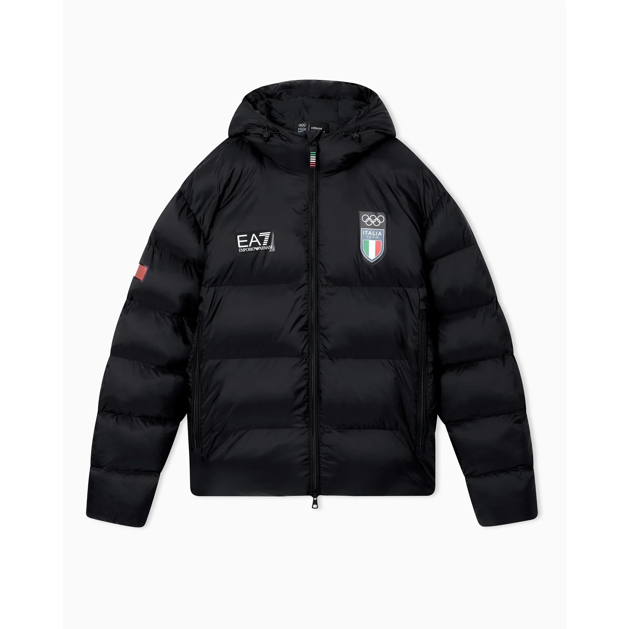 Milano Cortina 2026 Armani Team Italy Puffy Jacket - Black