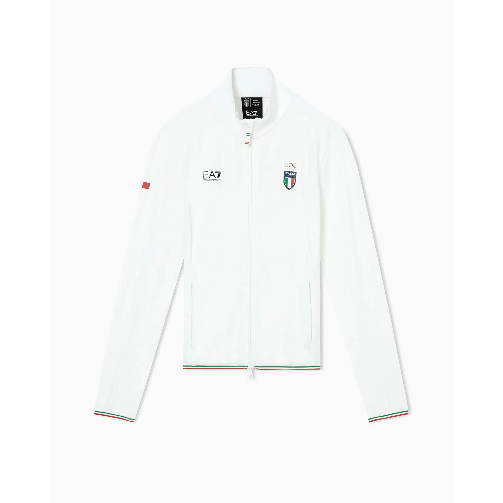 Milano Cortina 2026 Armani Team Italy Powerstretch Jacket - White - Womens