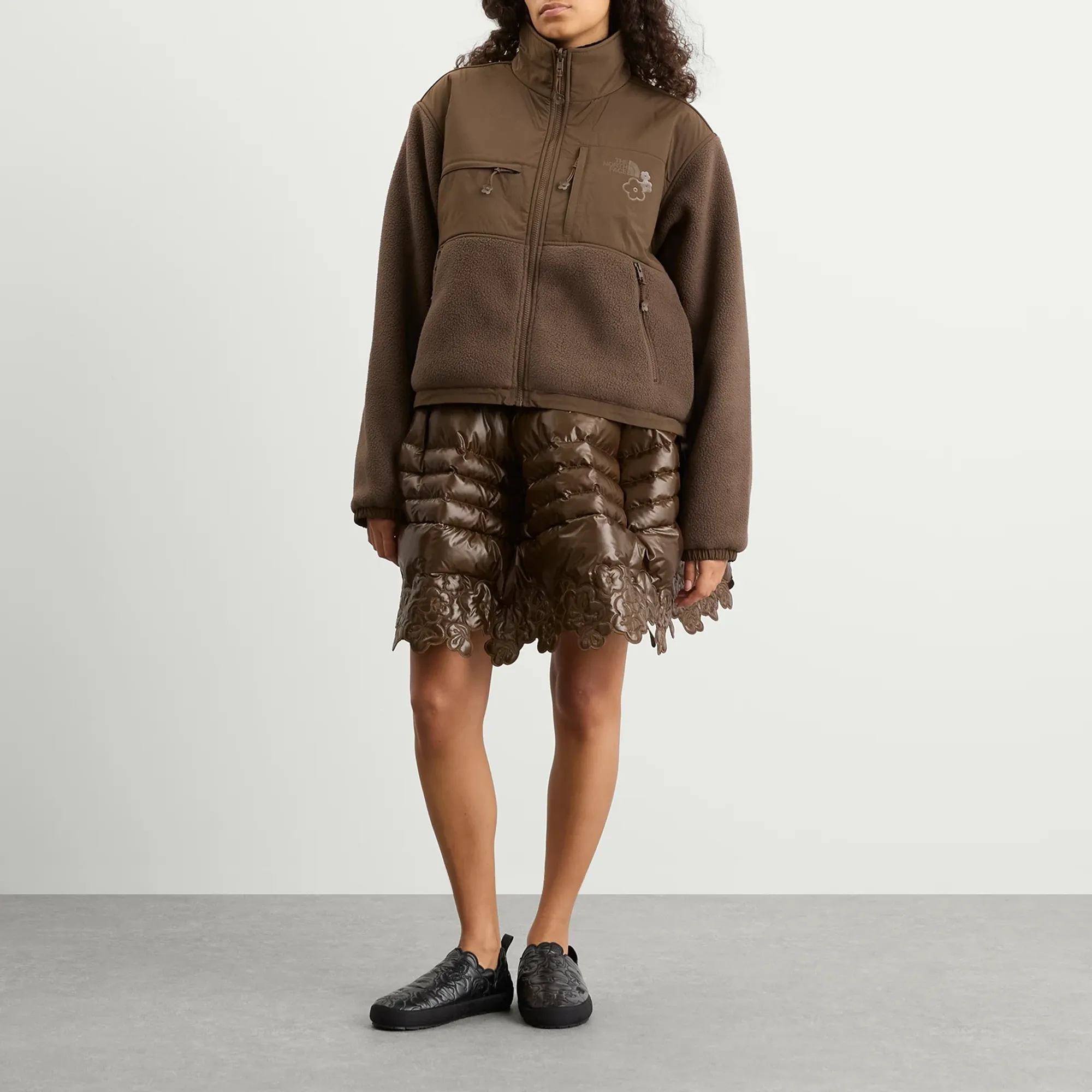 The North Face Women's x Cecilie Bahnsen Fleece Jacket Soil Brown