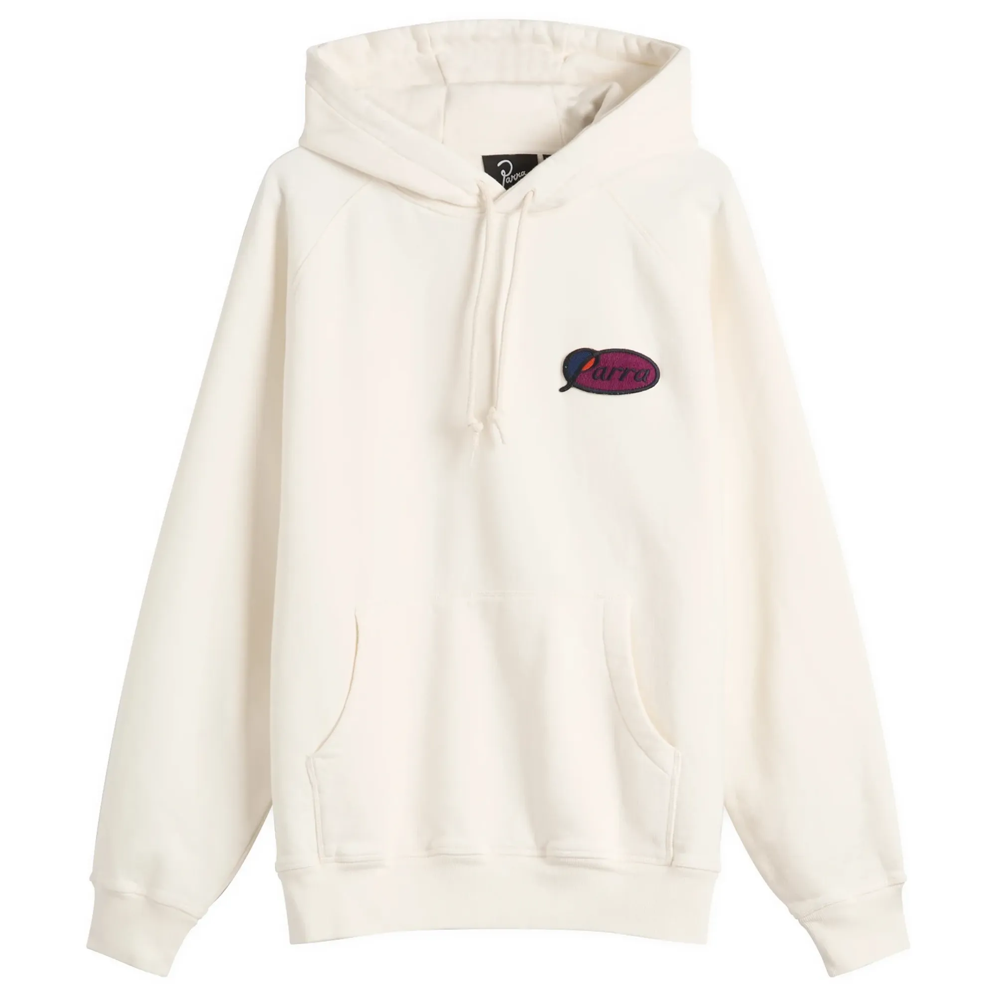 By Parra Men's Circled Script Logo Hoodie Off White