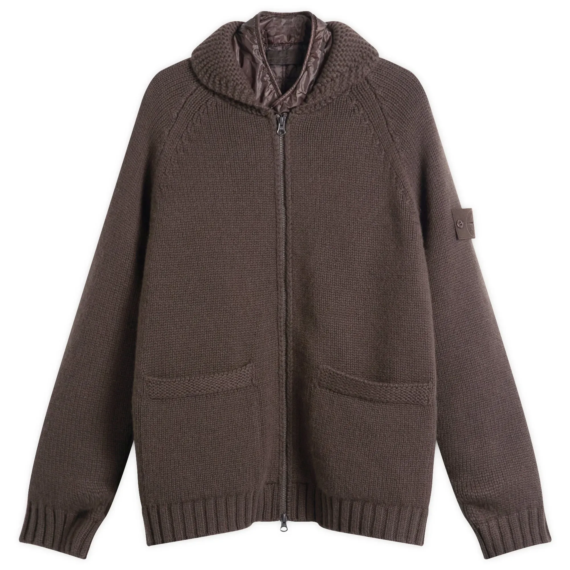 Stone Island Men's Ghost Cashmere President Jacket Dark Brown